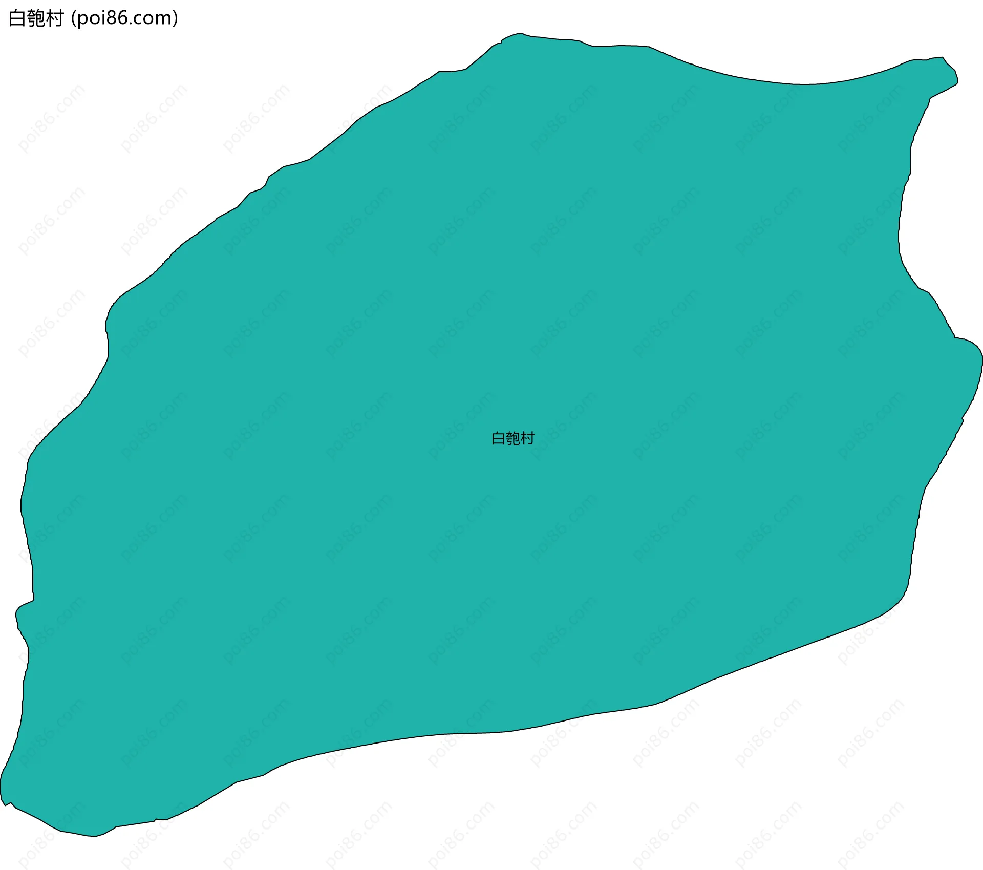 白匏村边界地图