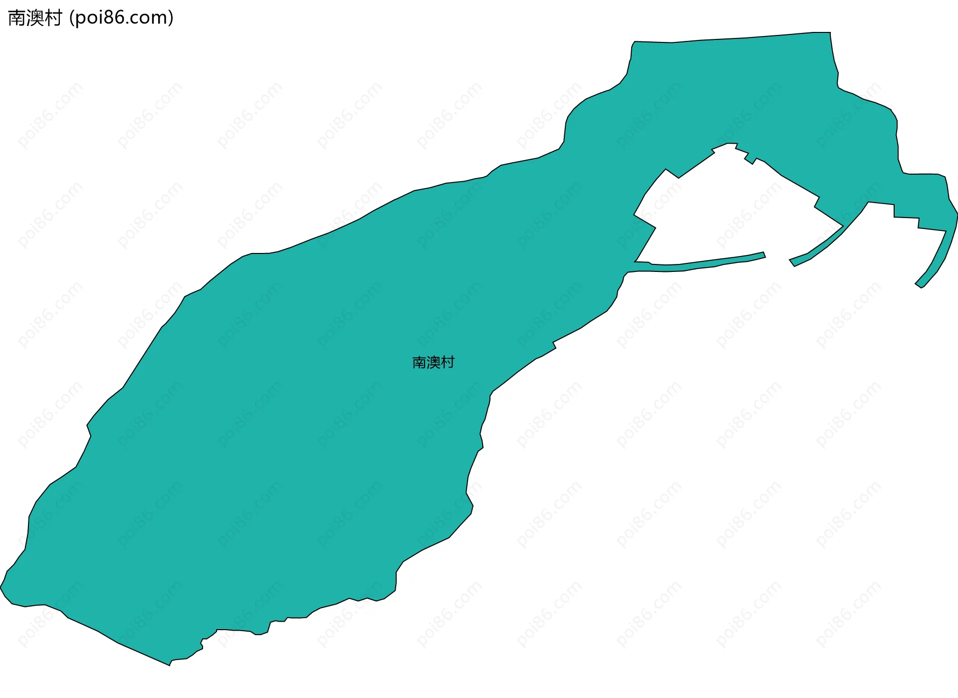 南澳村边界地图