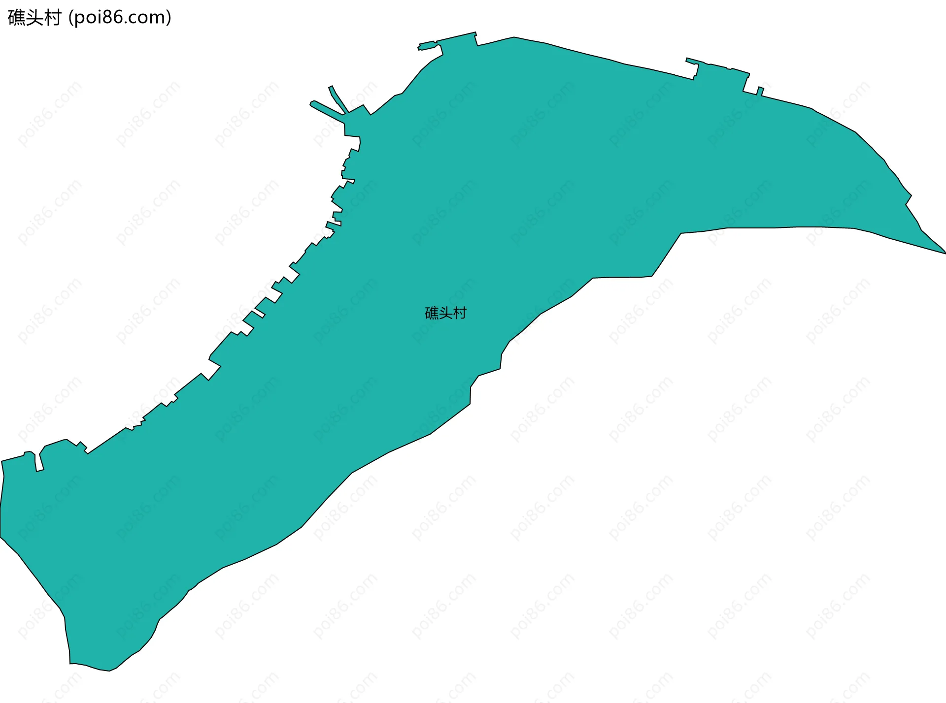 礁头村边界地图