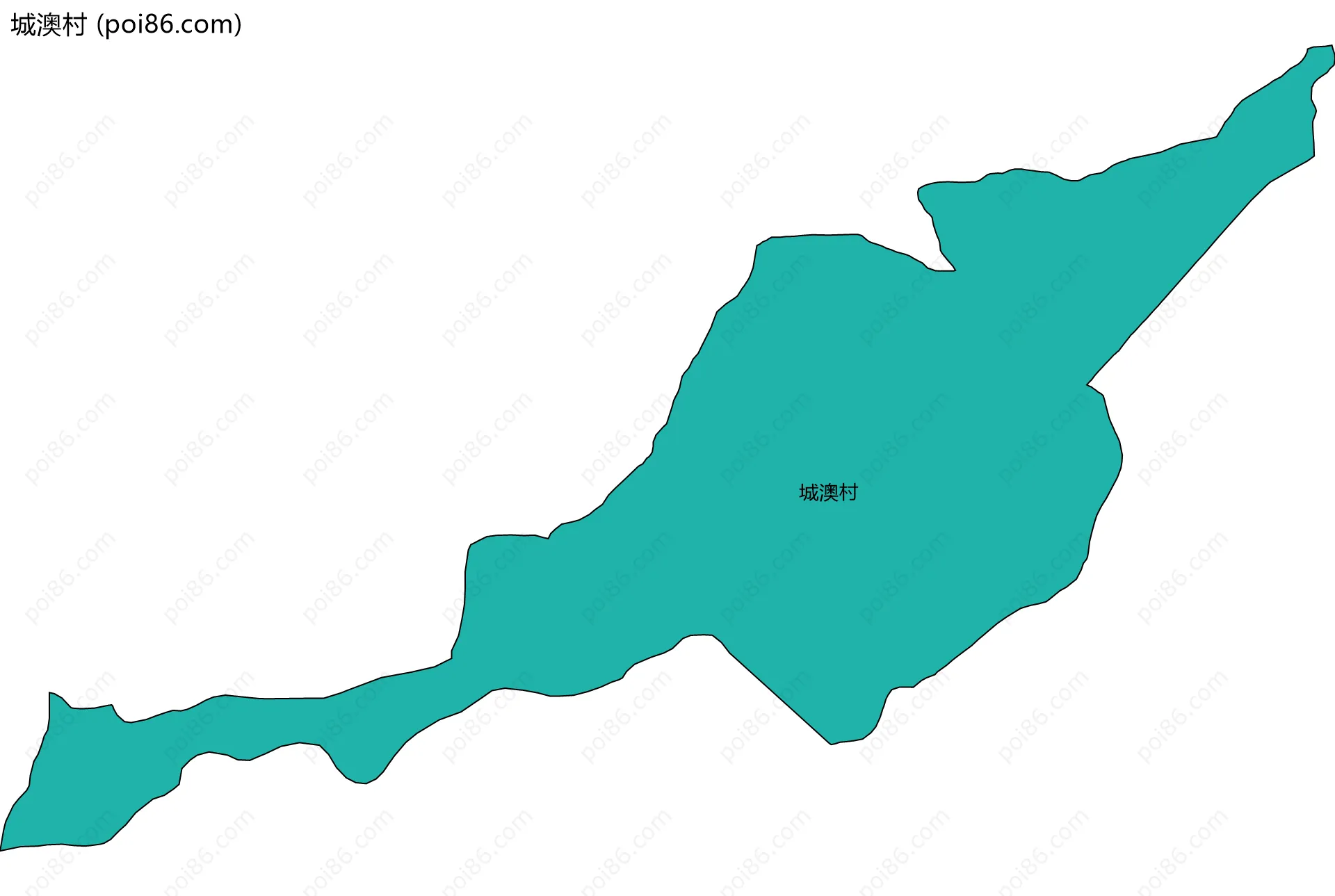 城澳村边界地图