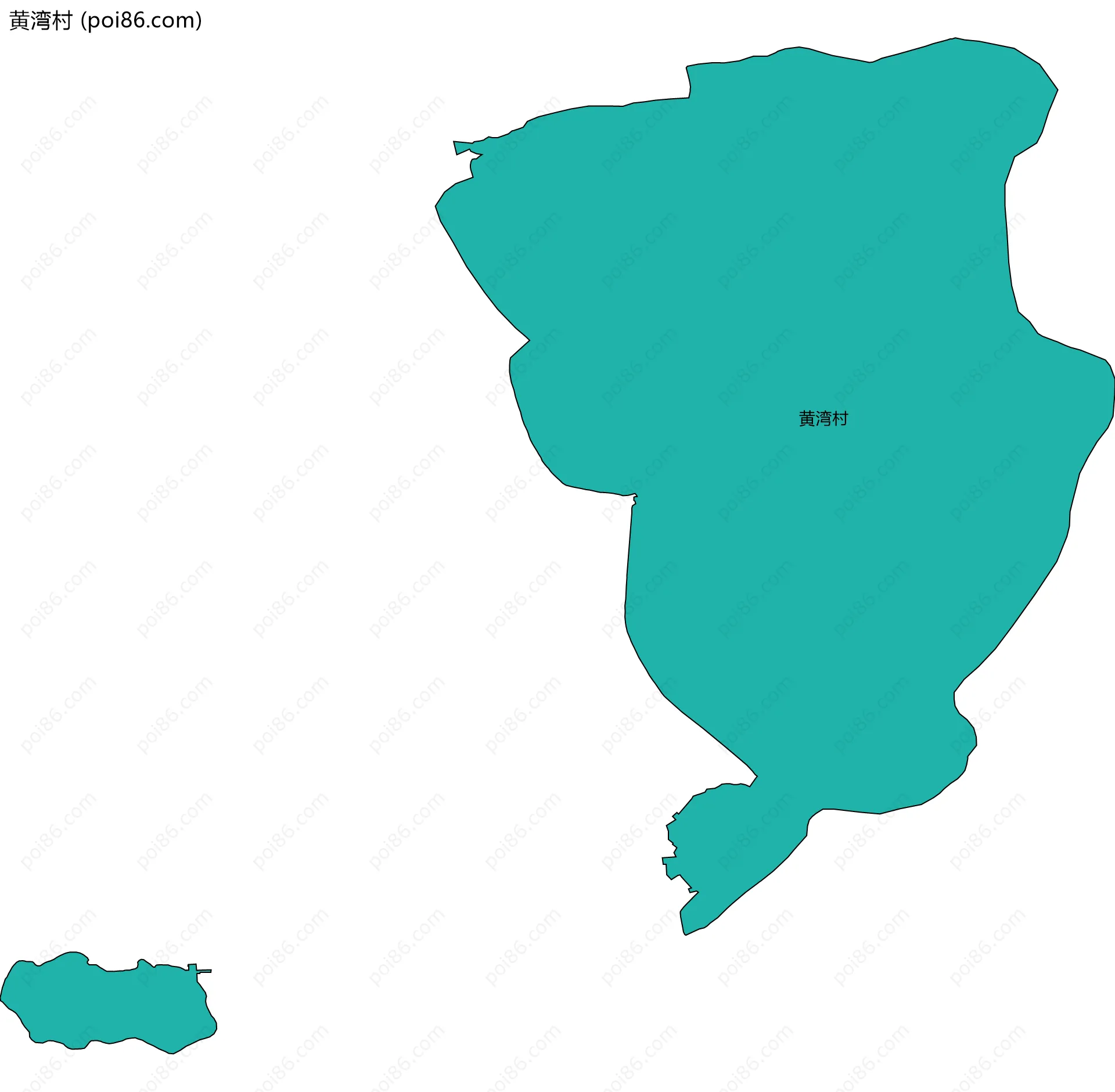 黄湾村边界地图