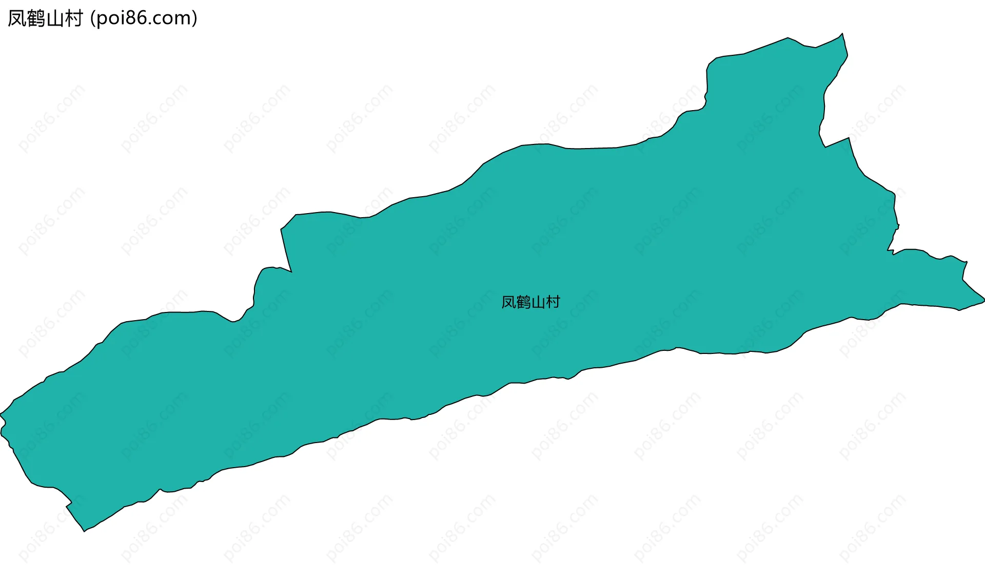 凤鹤山村边界地图