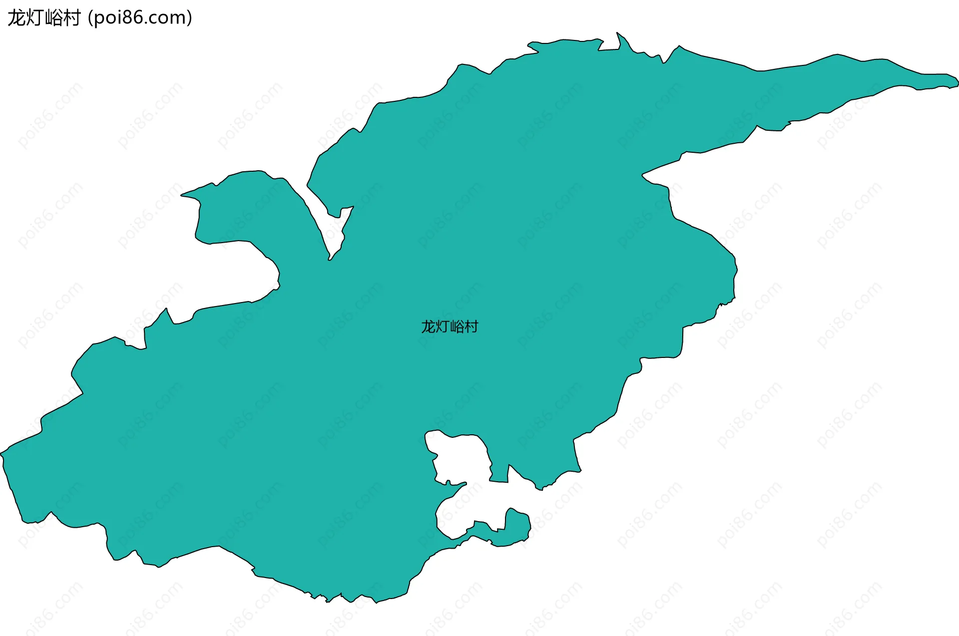 龙灯峪村边界地图