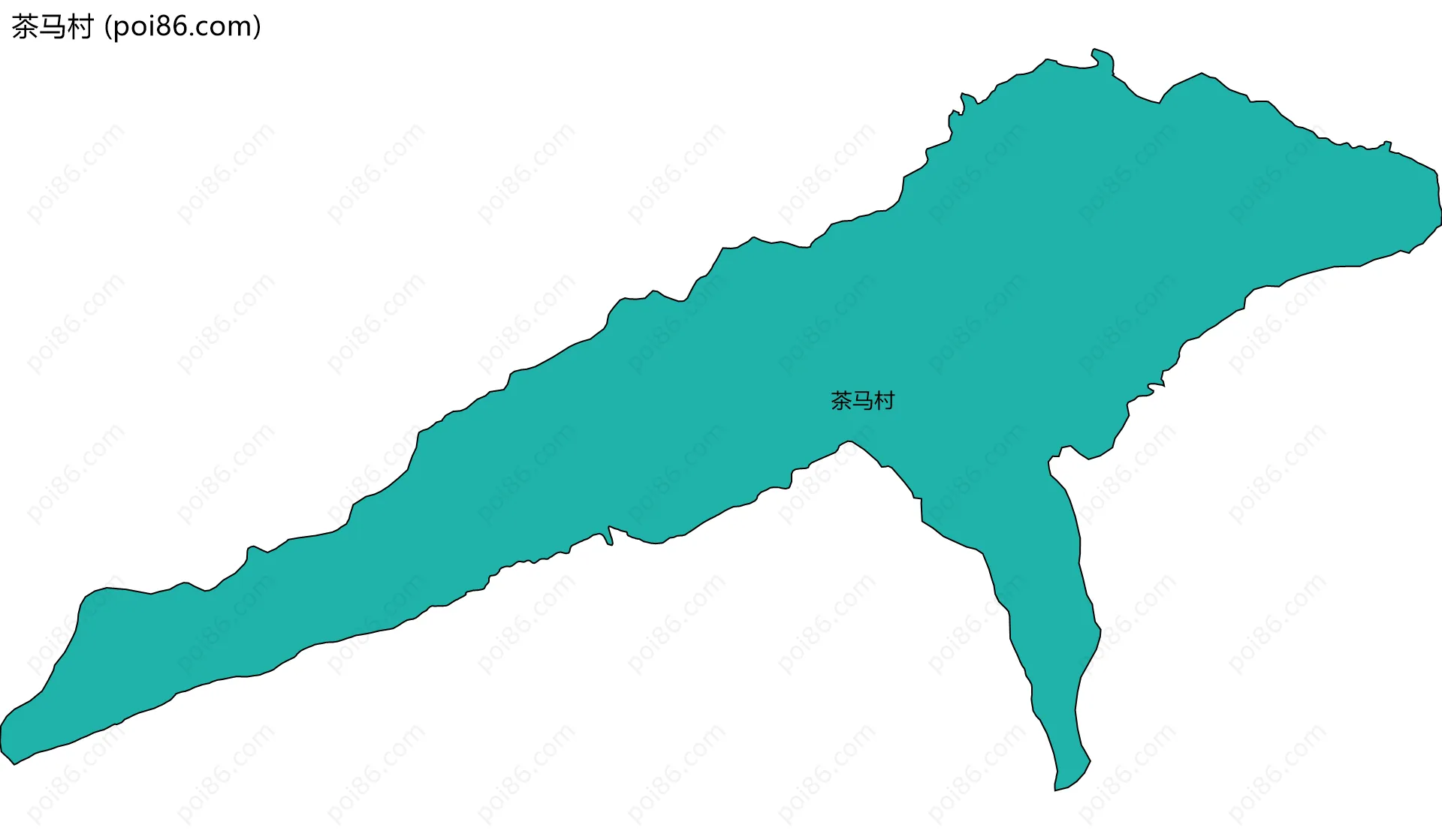茶马村边界地图