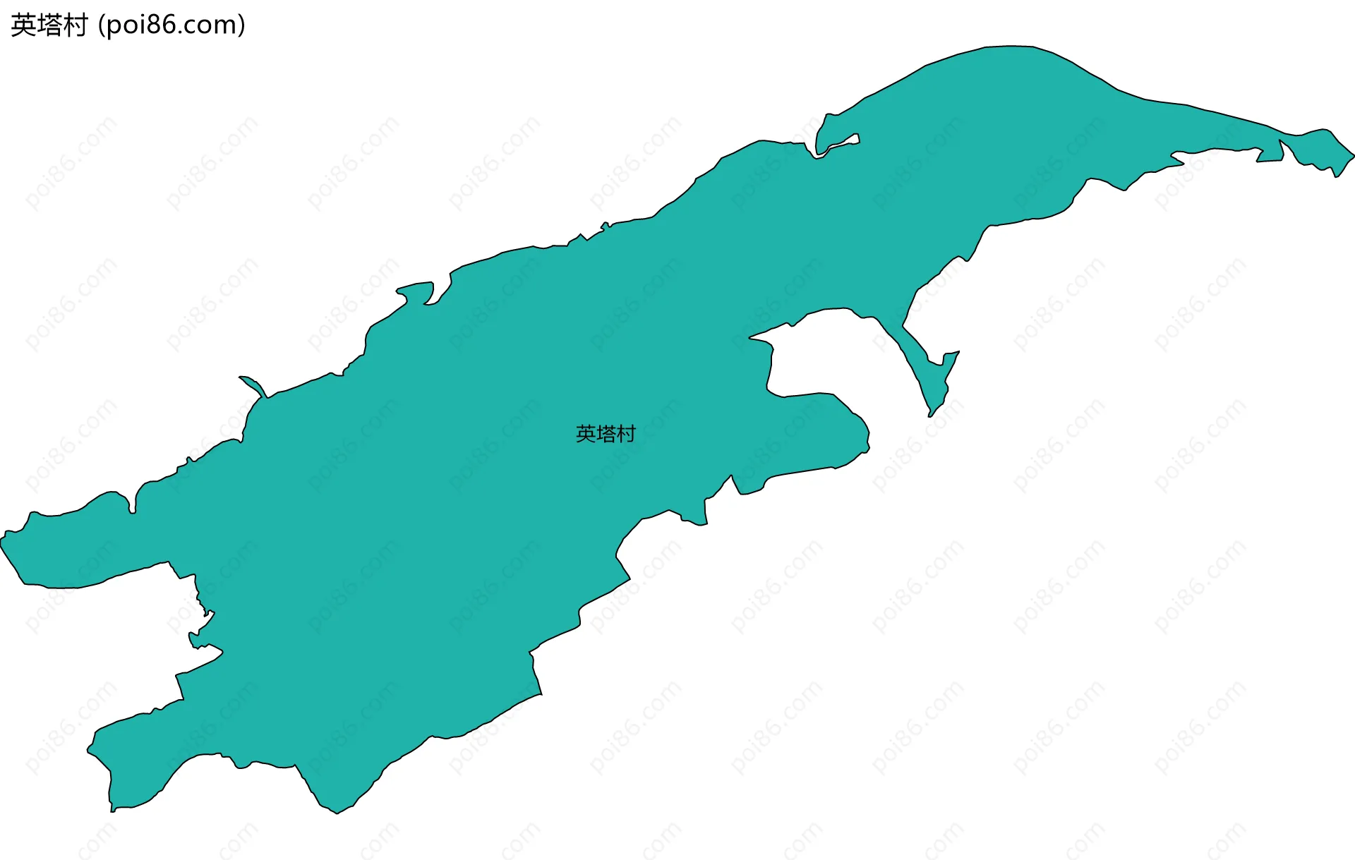 英塔村边界地图