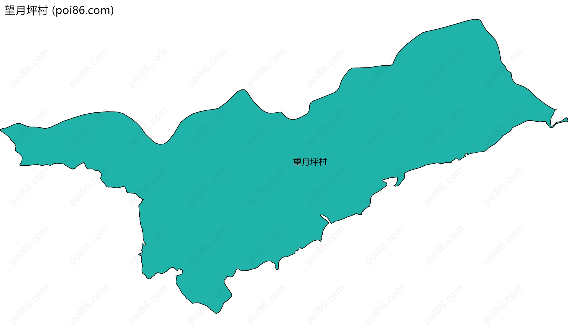 望月坪村边界地图