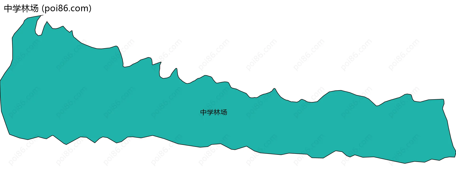 中学林场边界地图