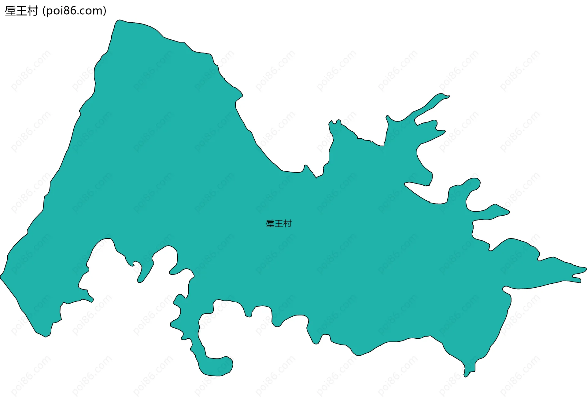 垕王村边界地图