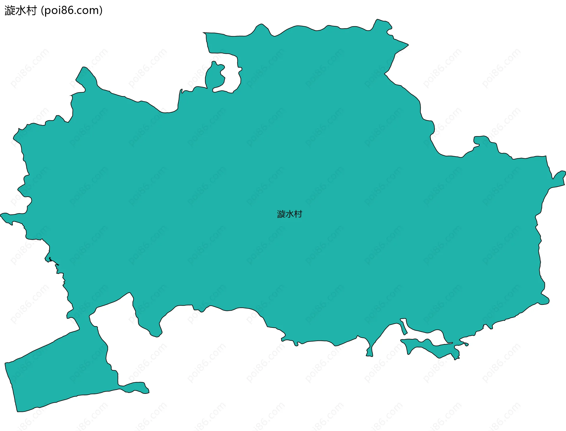 漩水村边界地图
