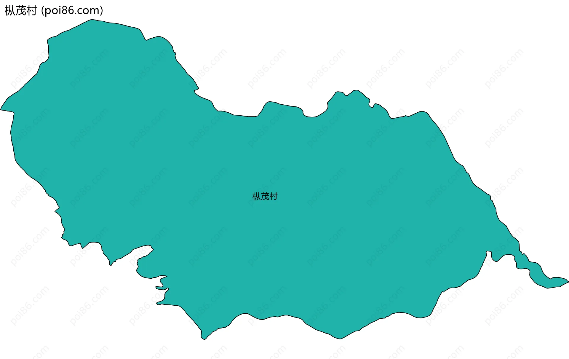 枞茂村边界地图