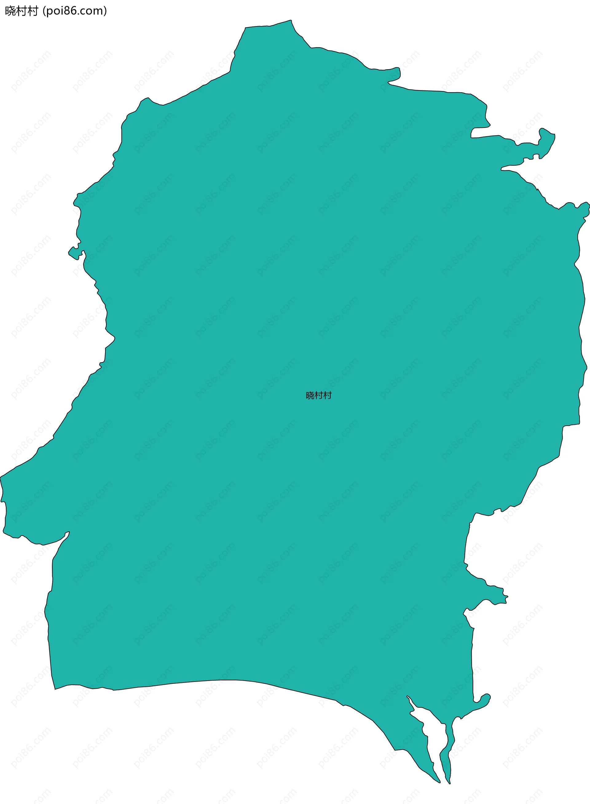 晓村村边界地图