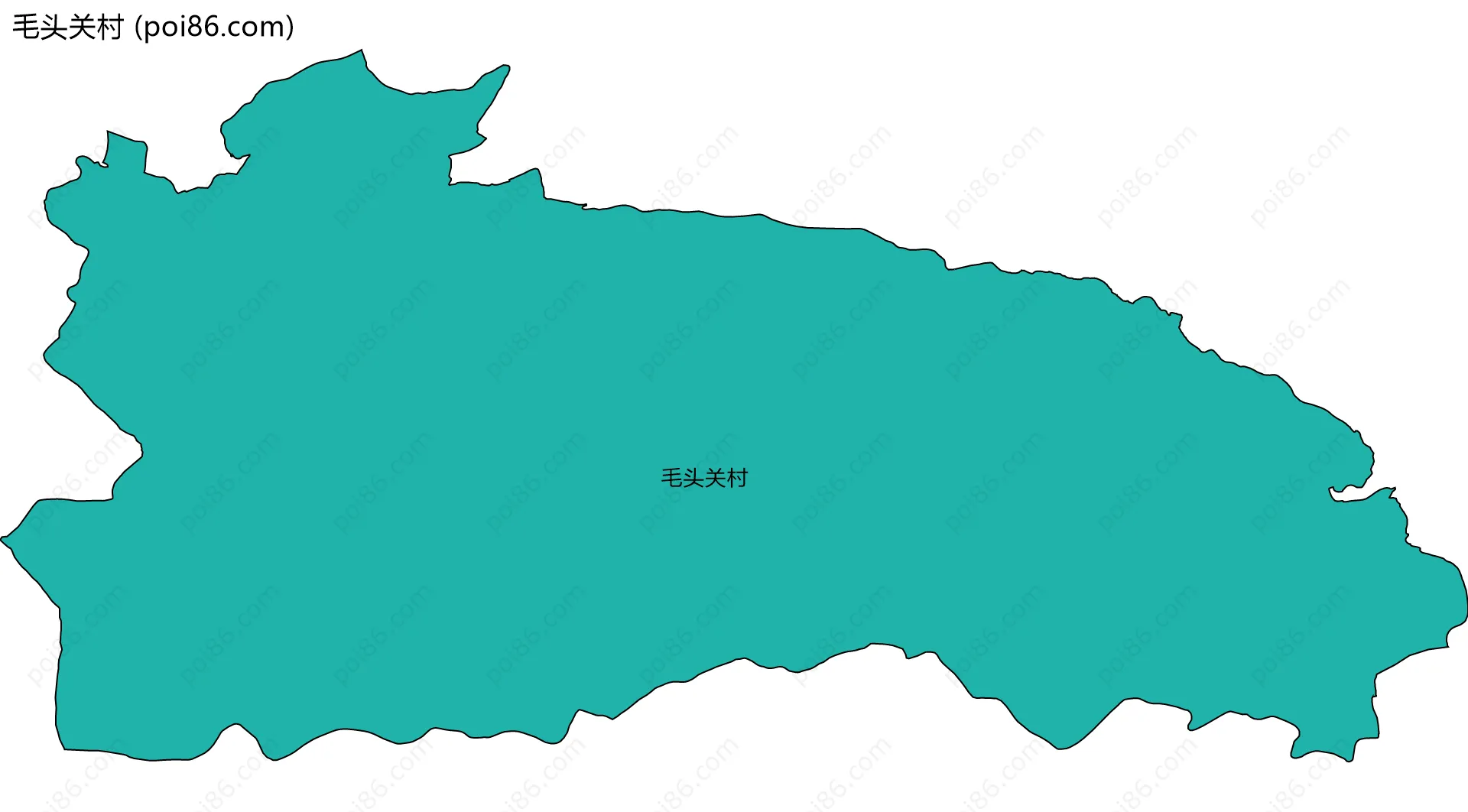 毛头关村边界地图