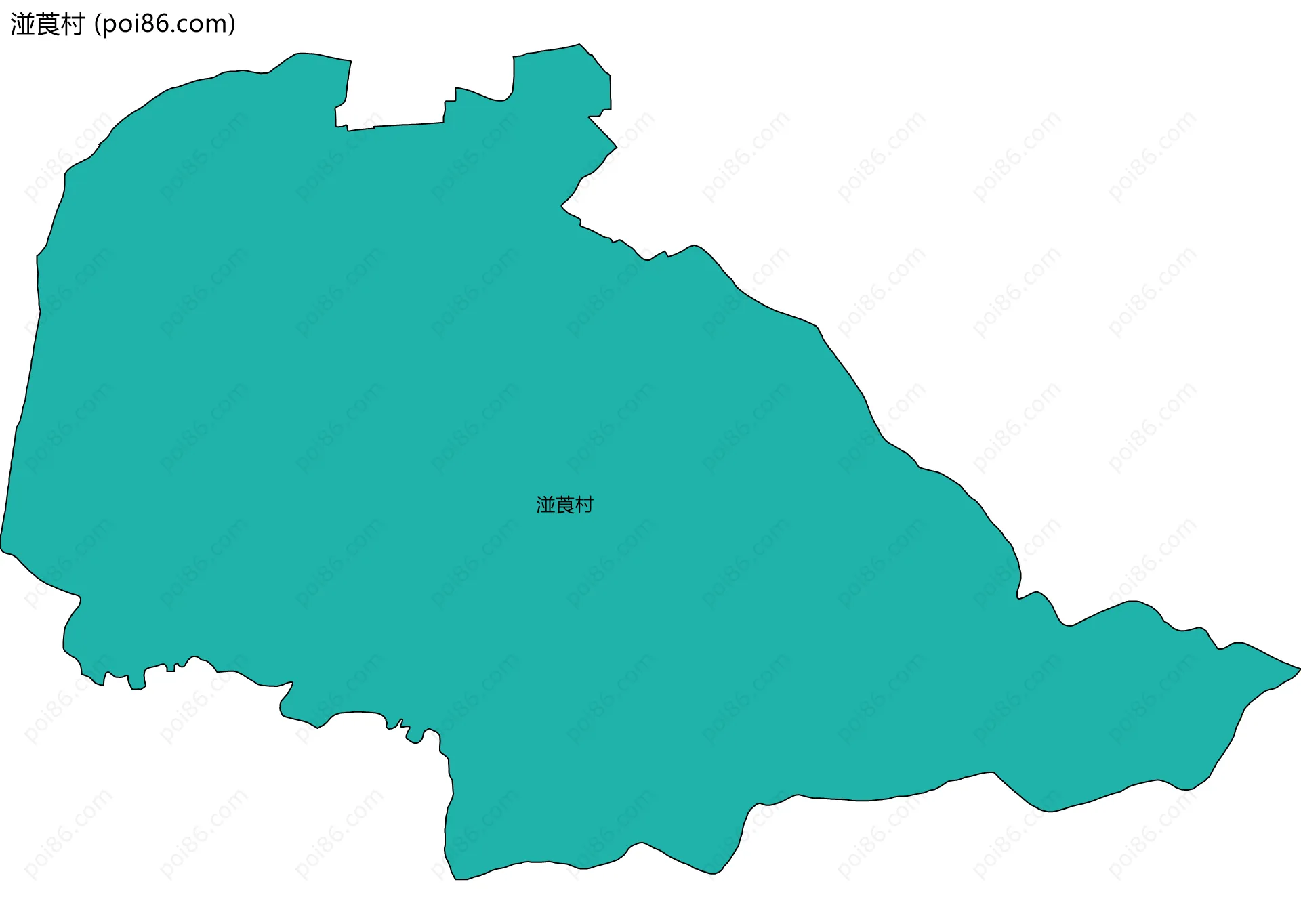 湴莨村边界地图