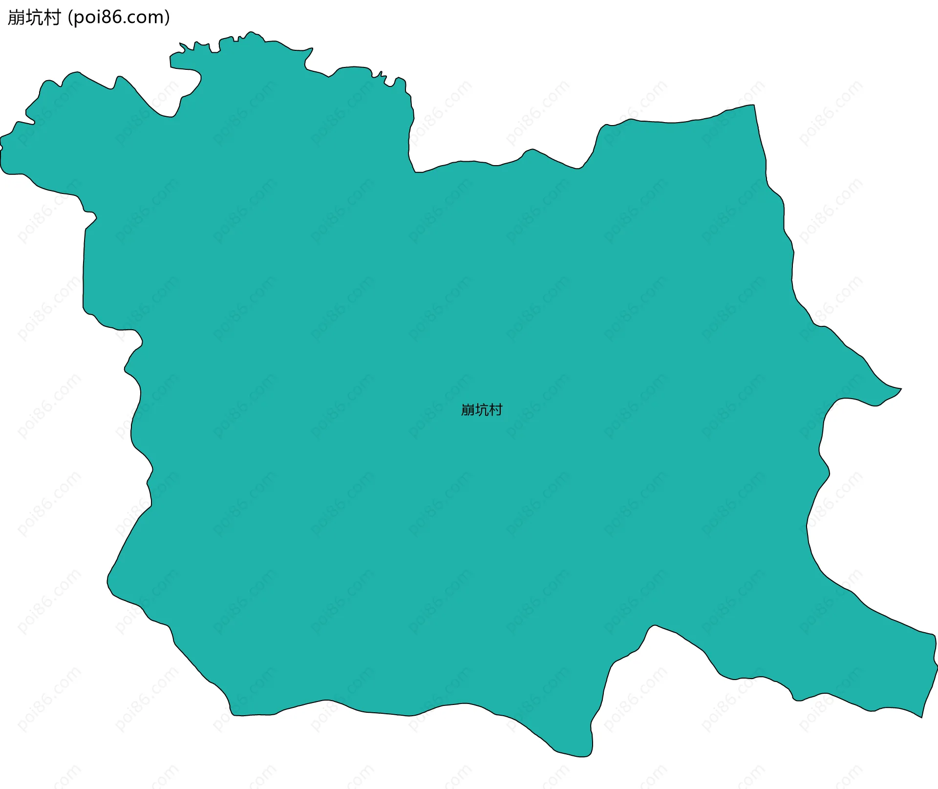 崩坑村边界地图