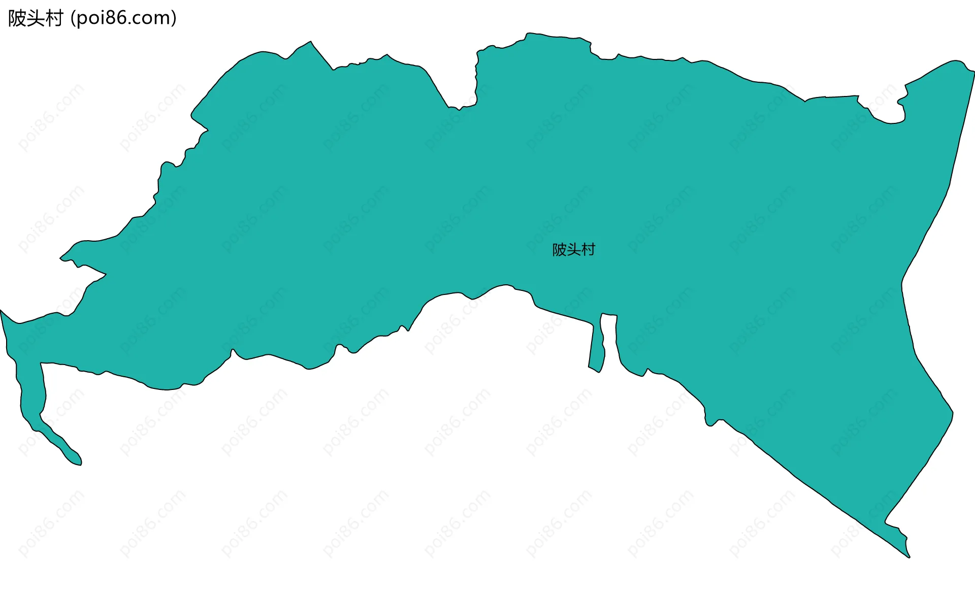 陂头村边界地图