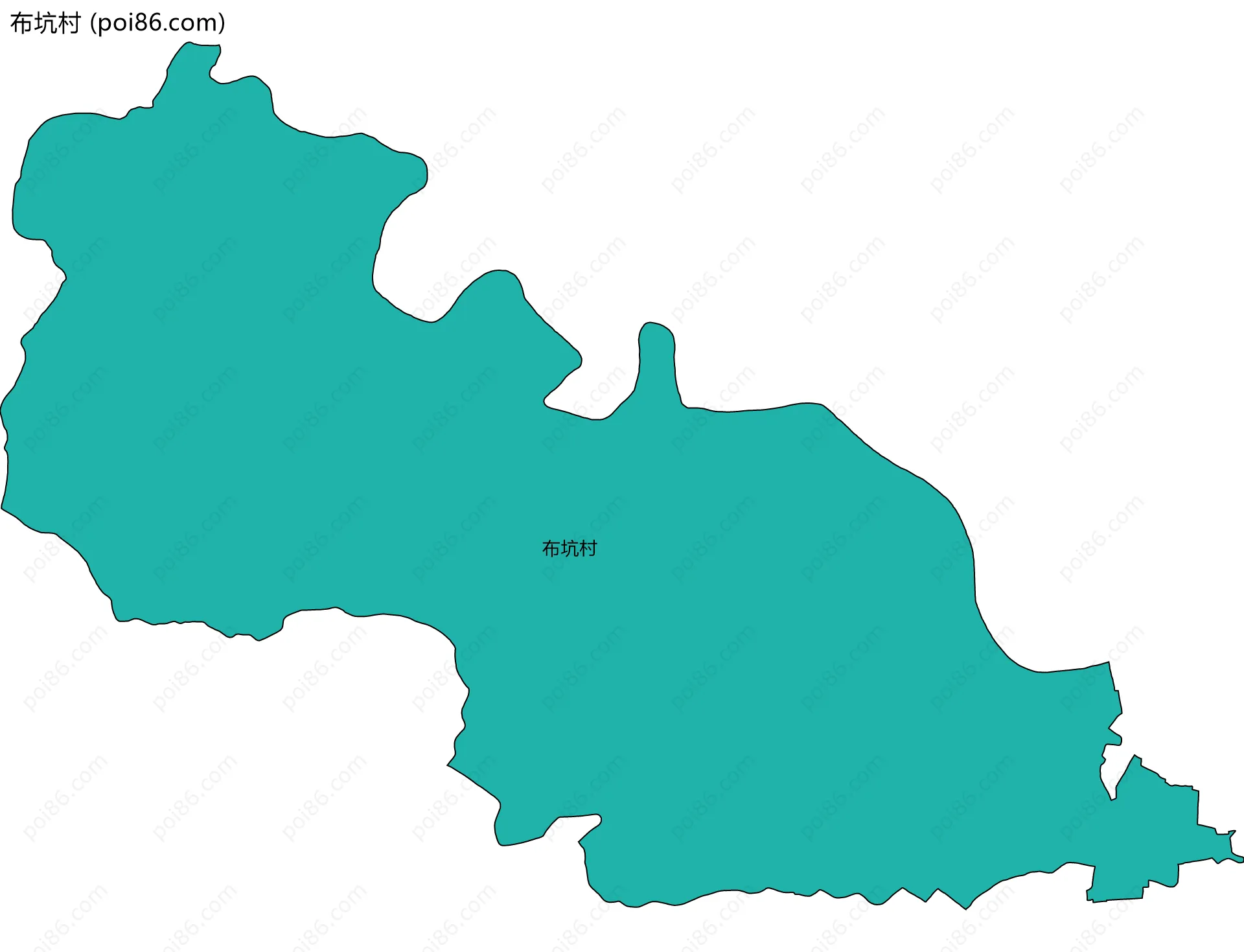 布坑村边界地图