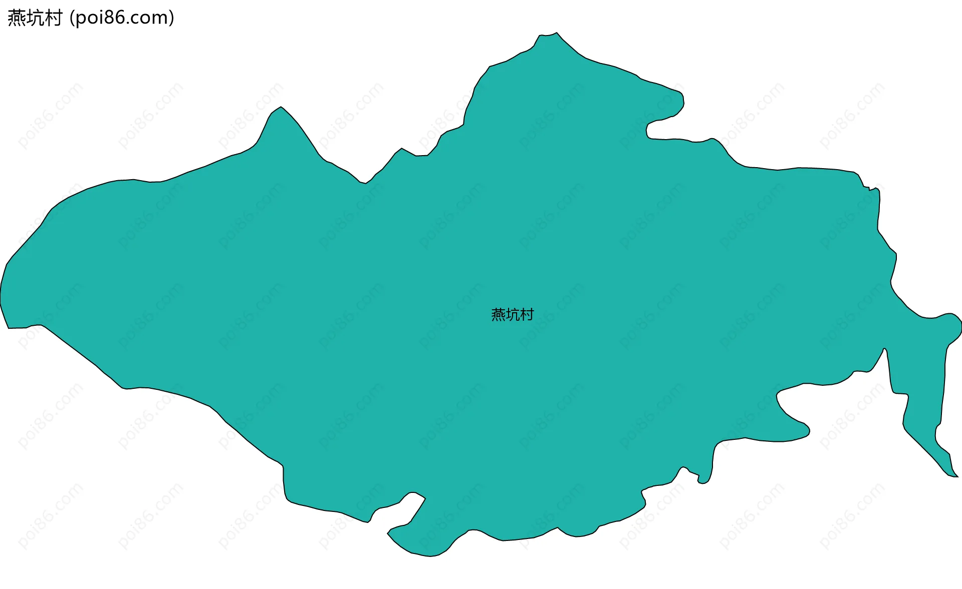 燕坑村边界地图