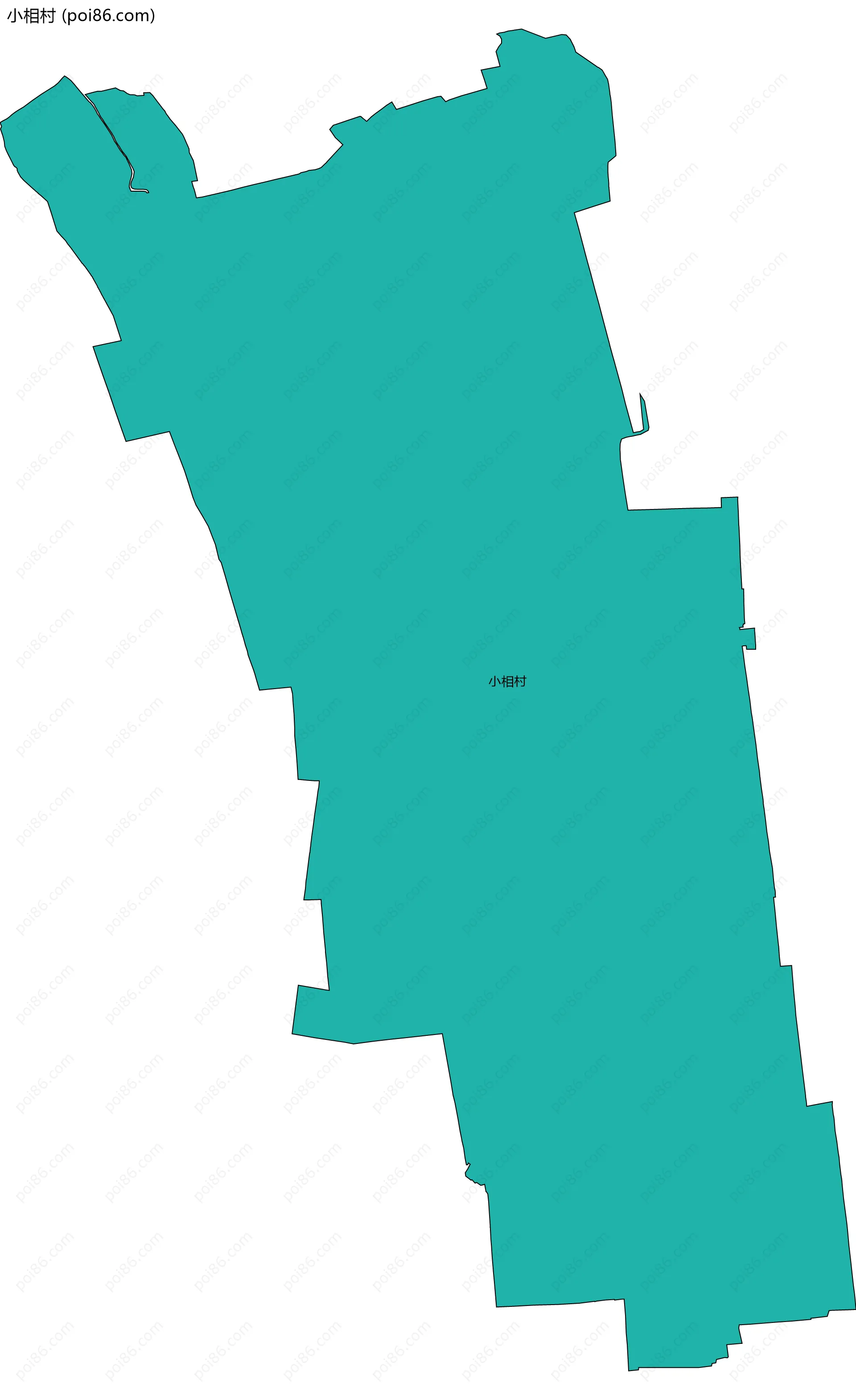 小相村边界地图
