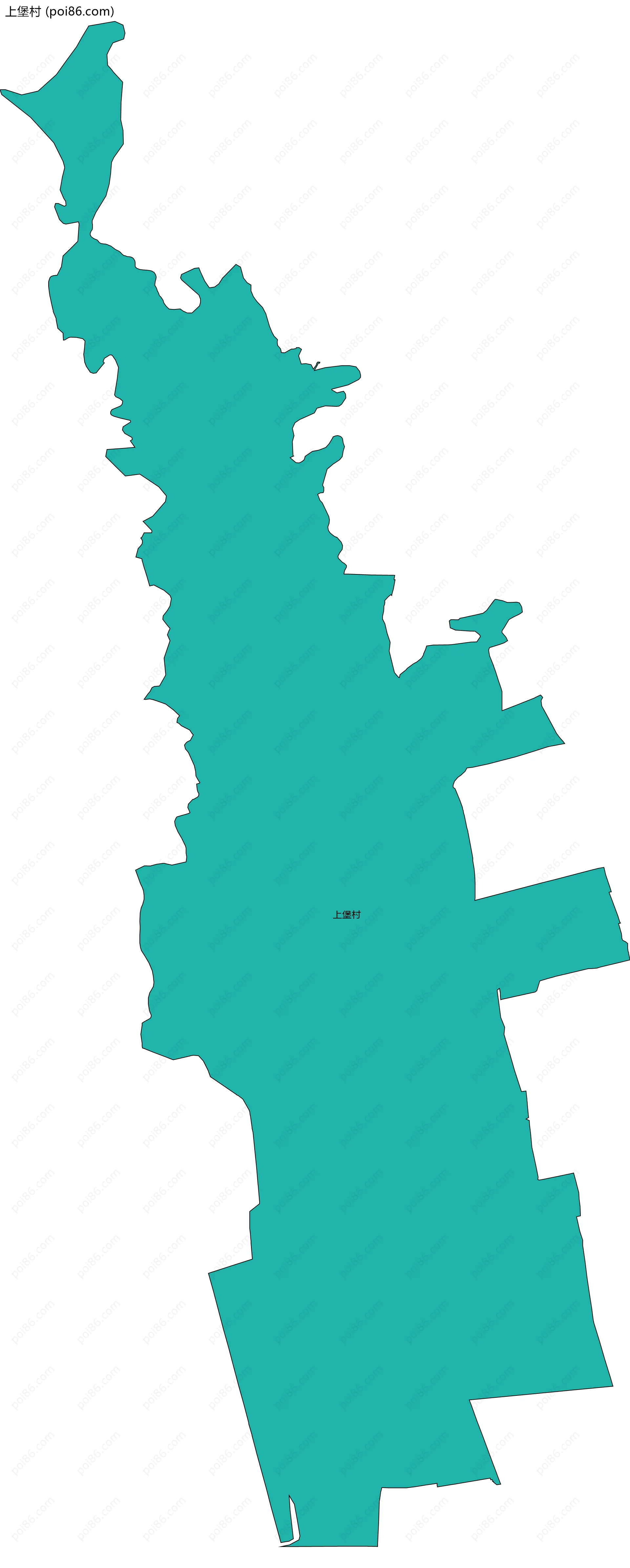 上堡村边界地图