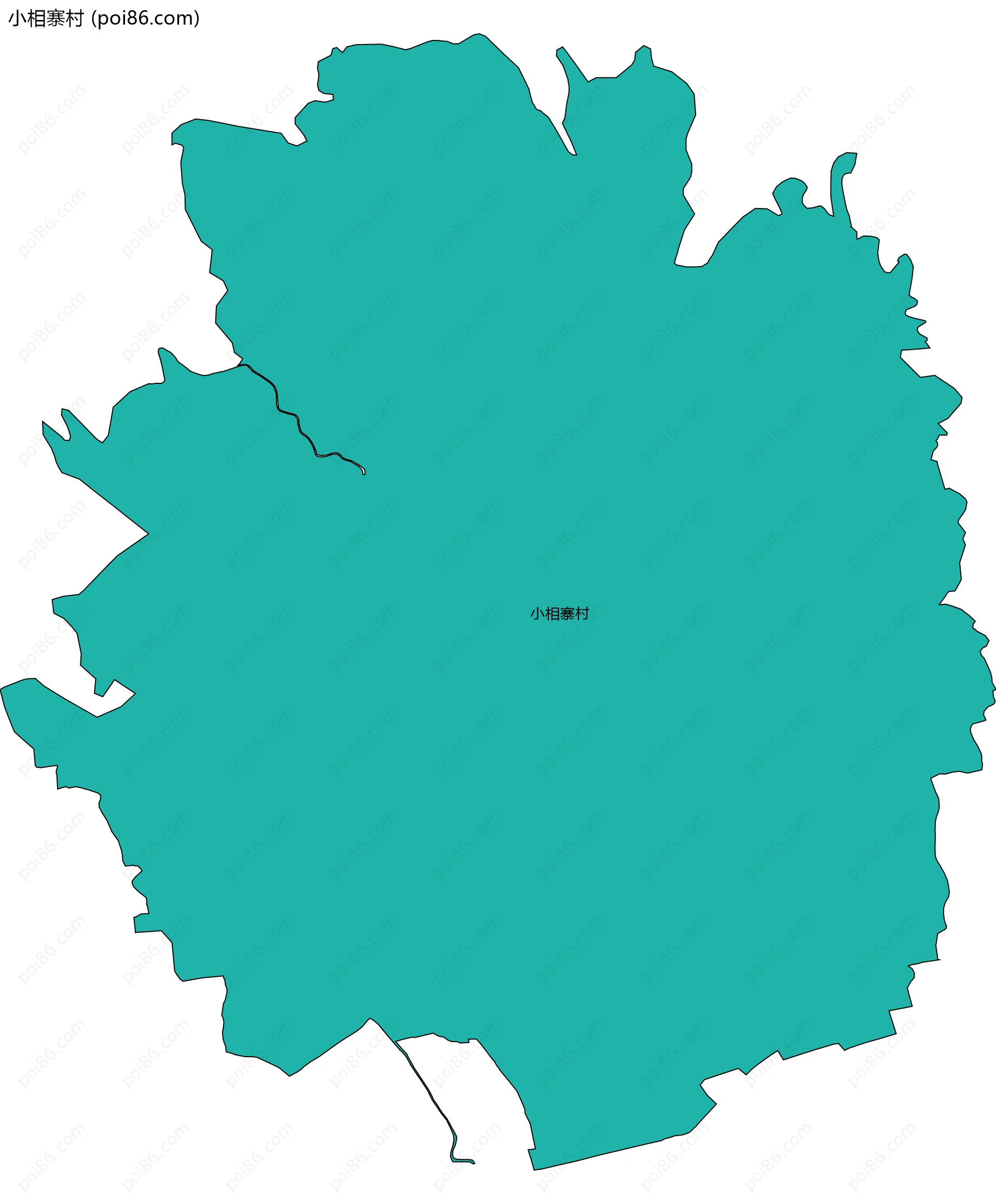 小相寨村边界地图