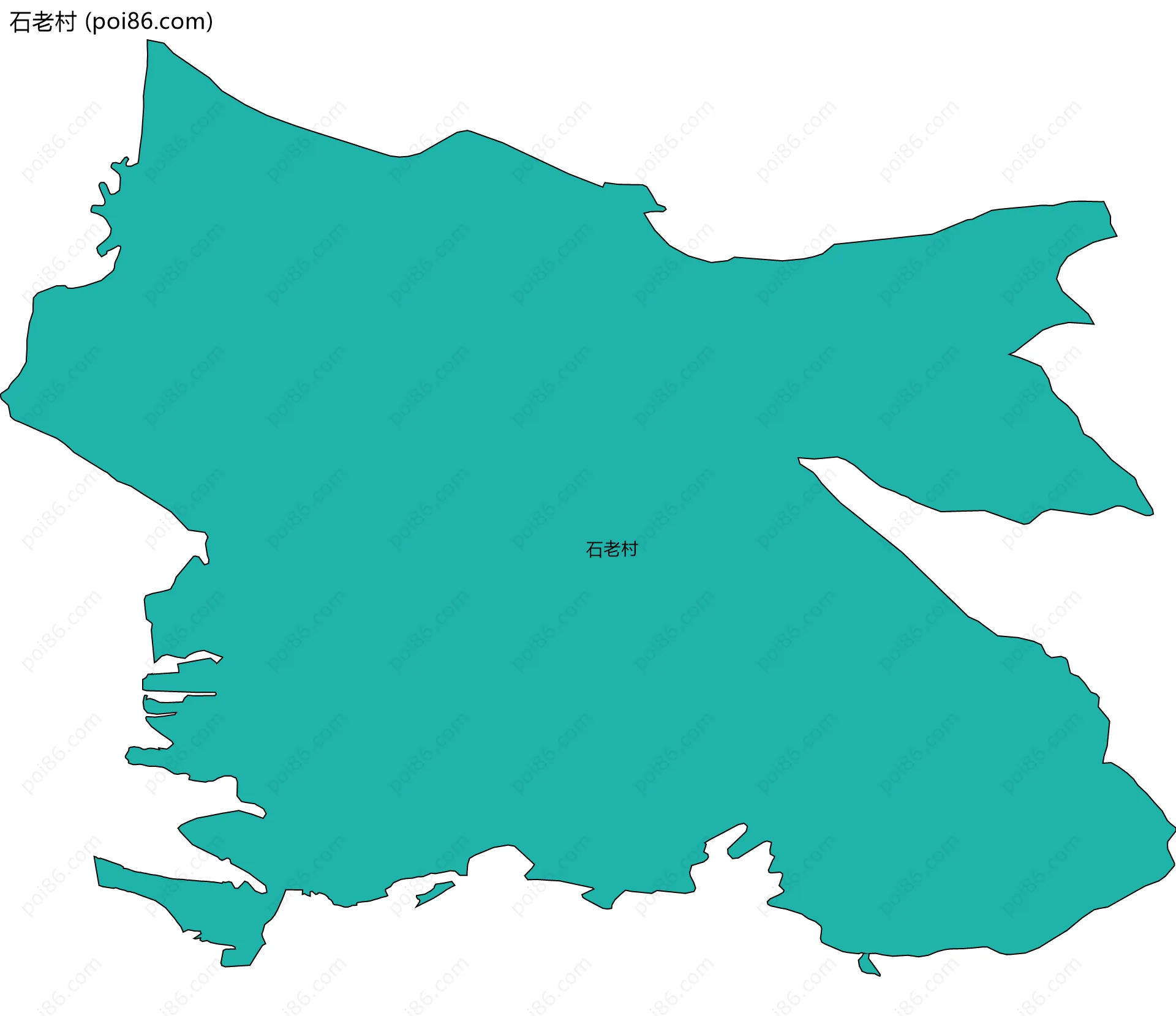 石老村边界地图
