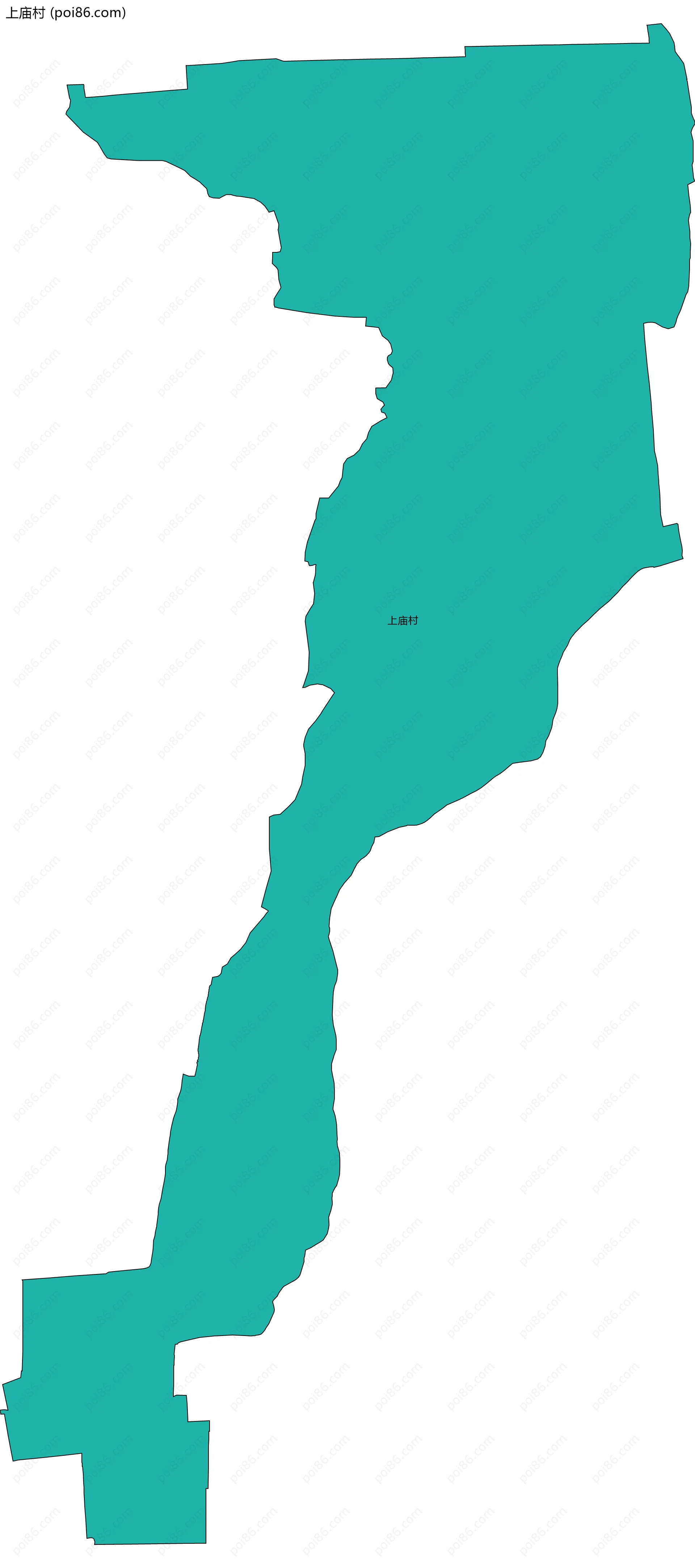 上庙村边界地图