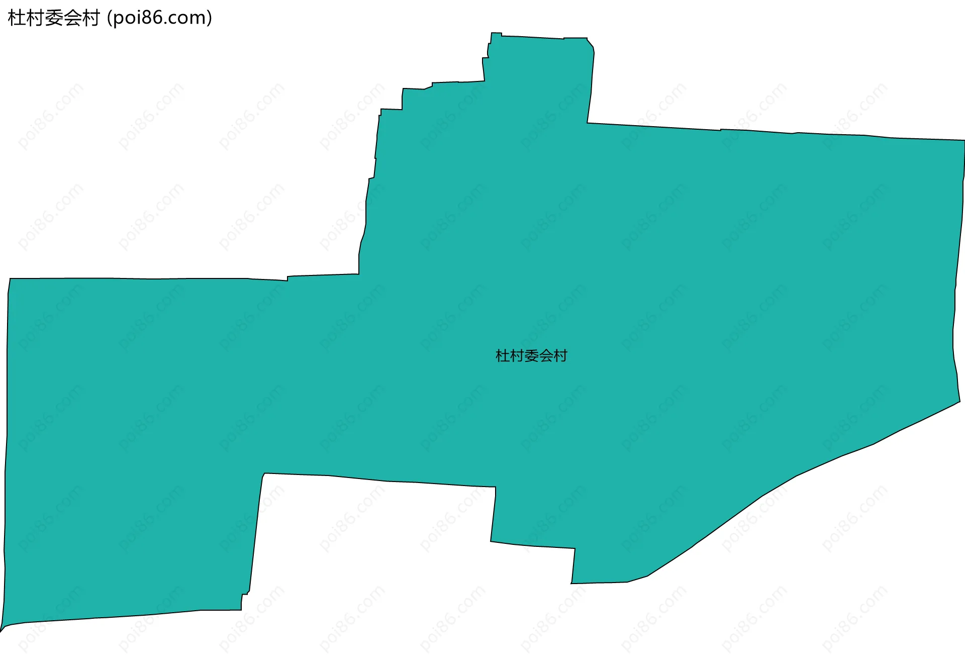 杜村委会村边界地图