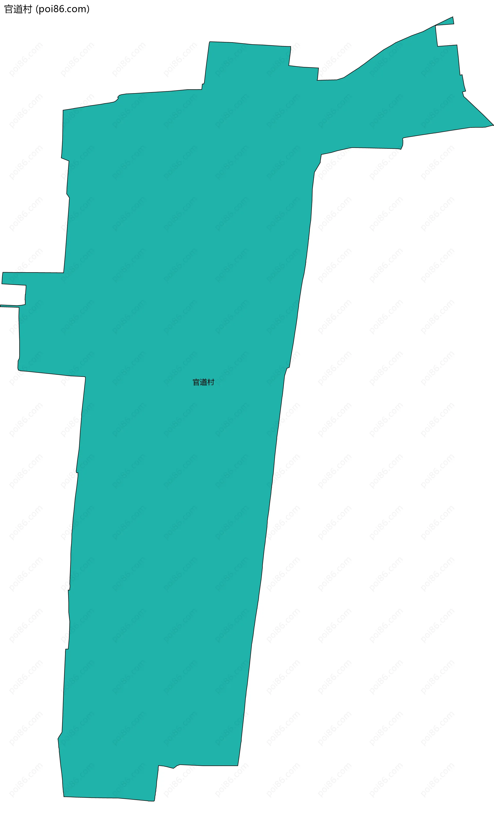 官道村边界地图
