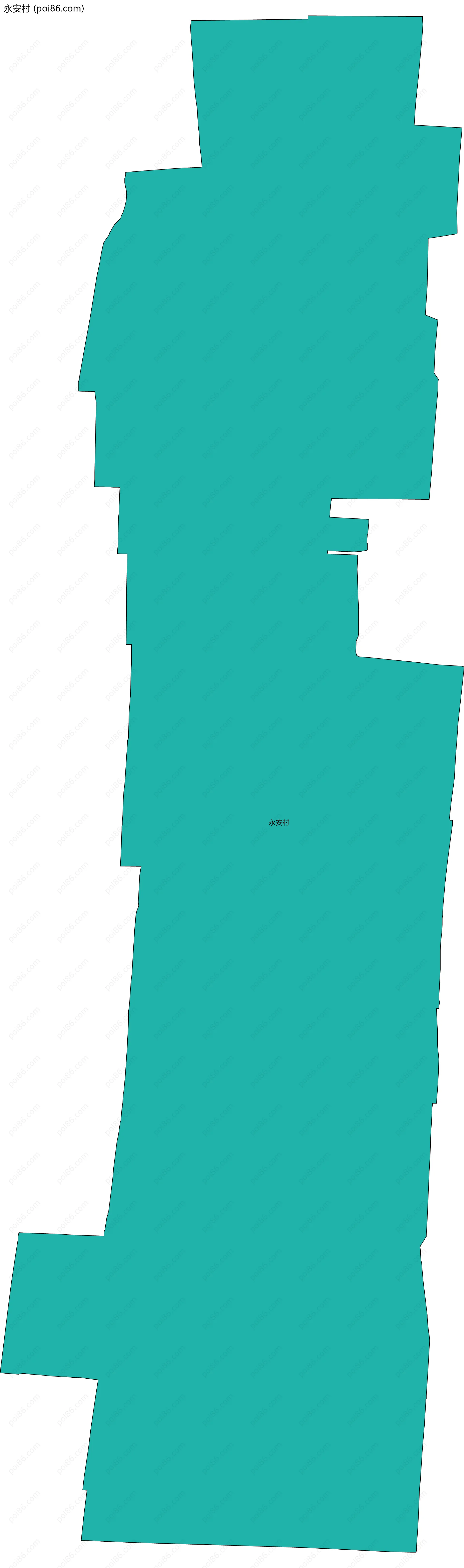 永安村边界地图