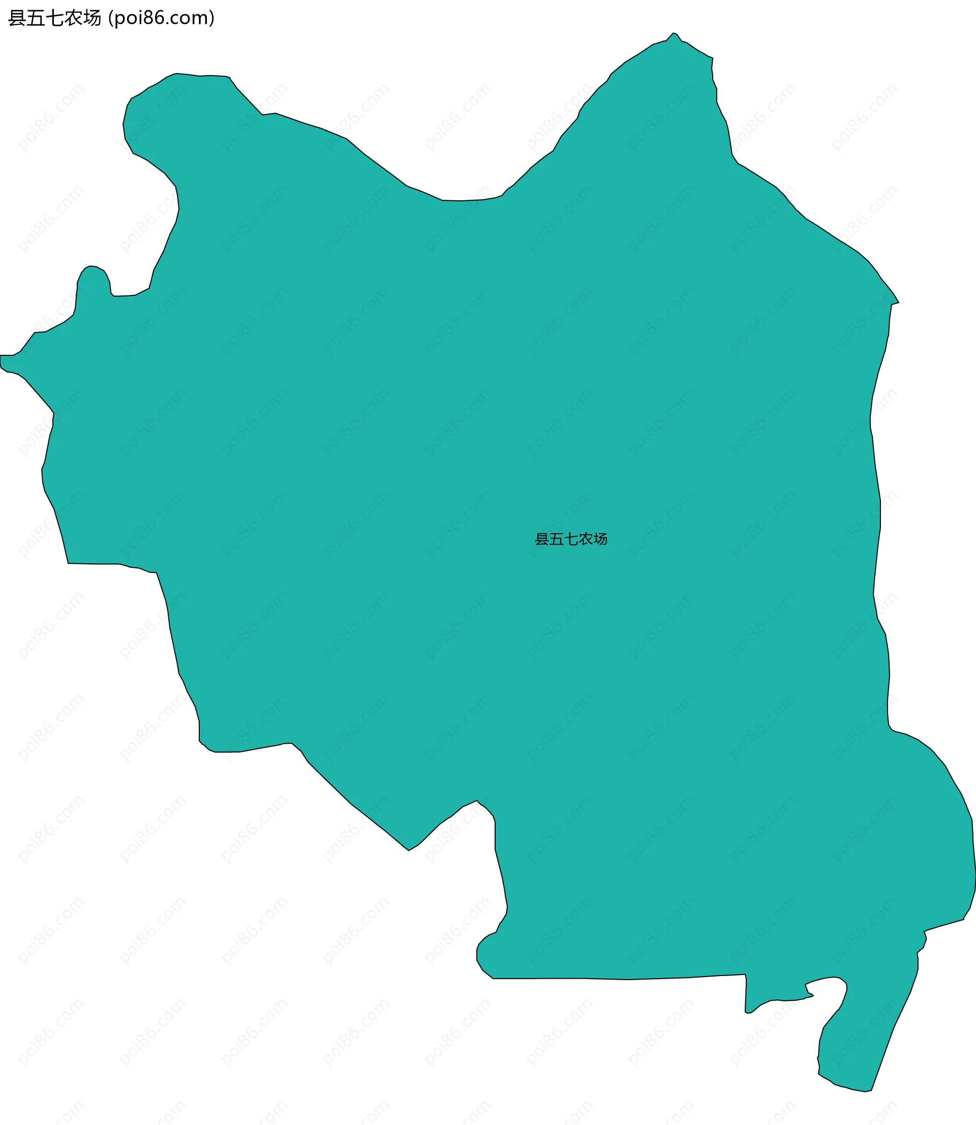 县五七农场边界地图
