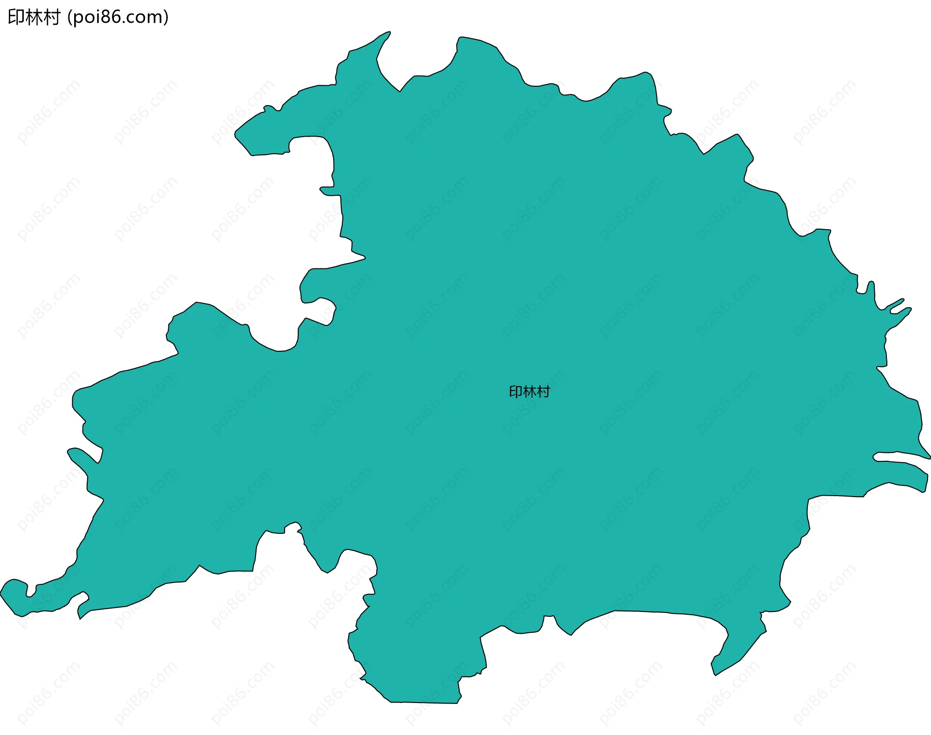 印林村边界地图