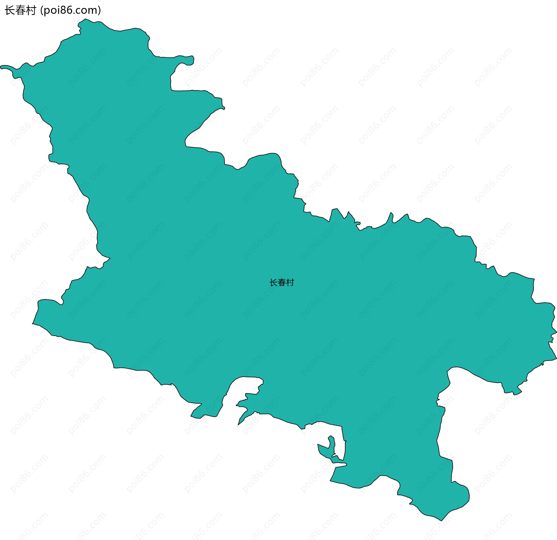 长春村边界地图