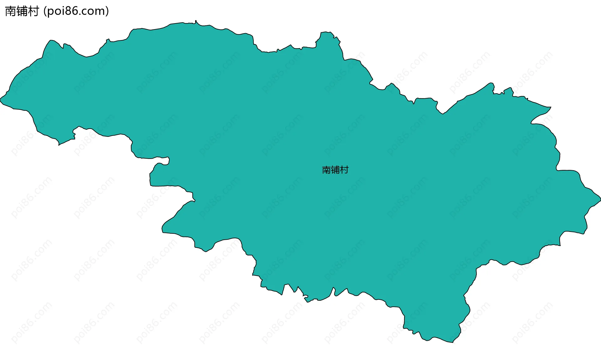 南铺村边界地图