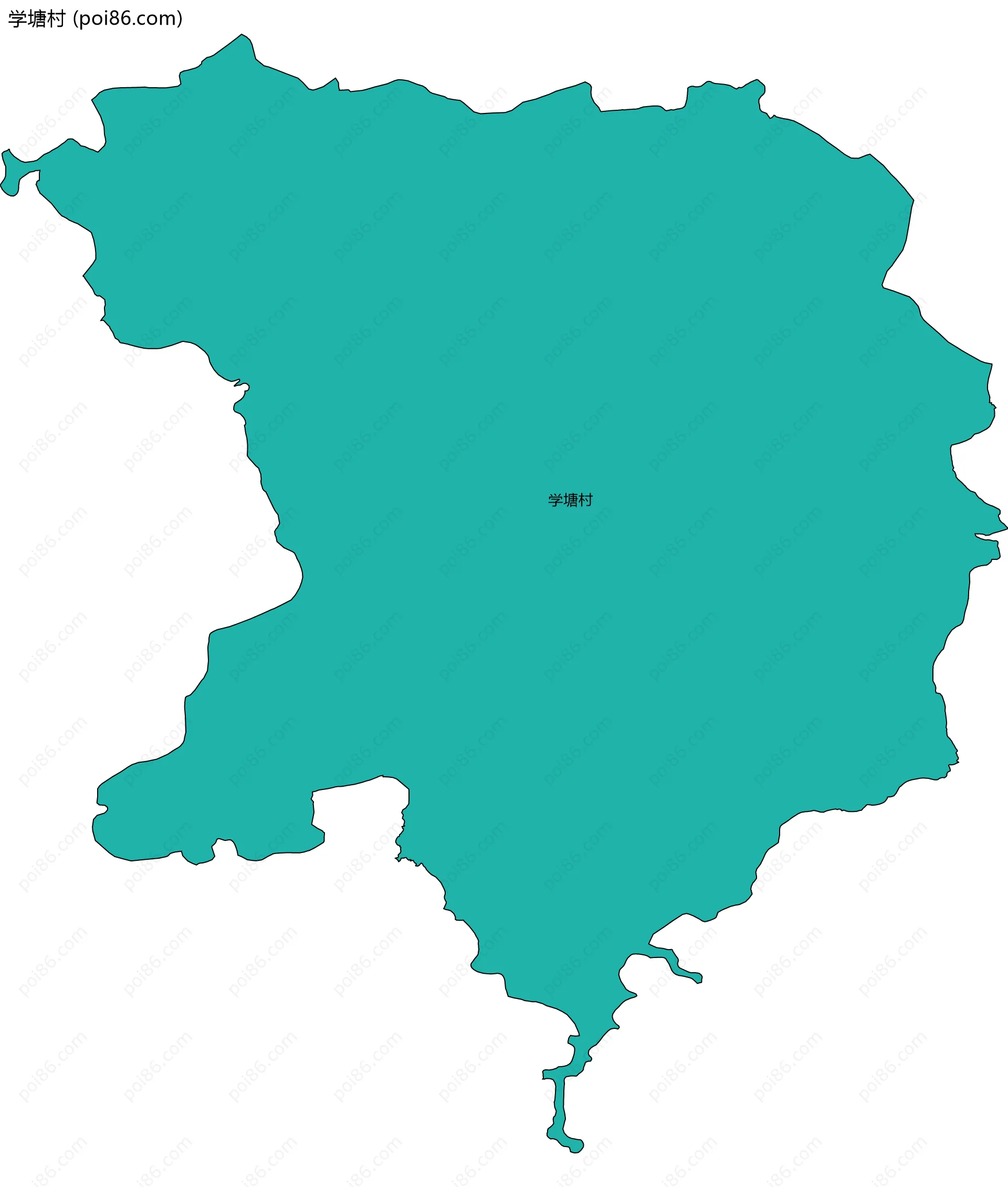 学塘村边界地图