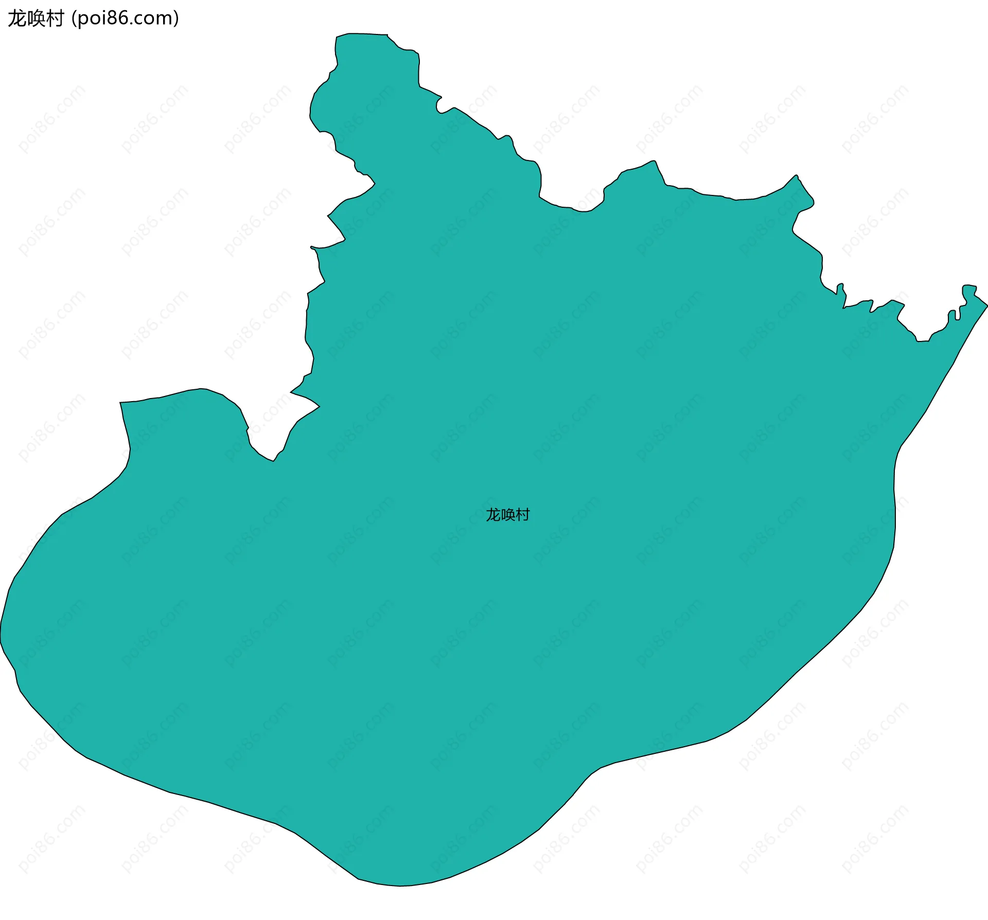 龙唤村边界地图
