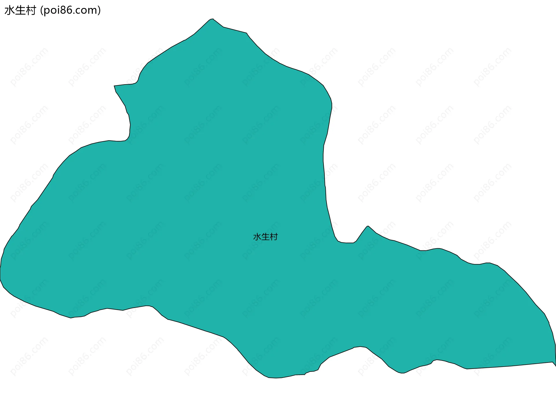 水生村边界地图