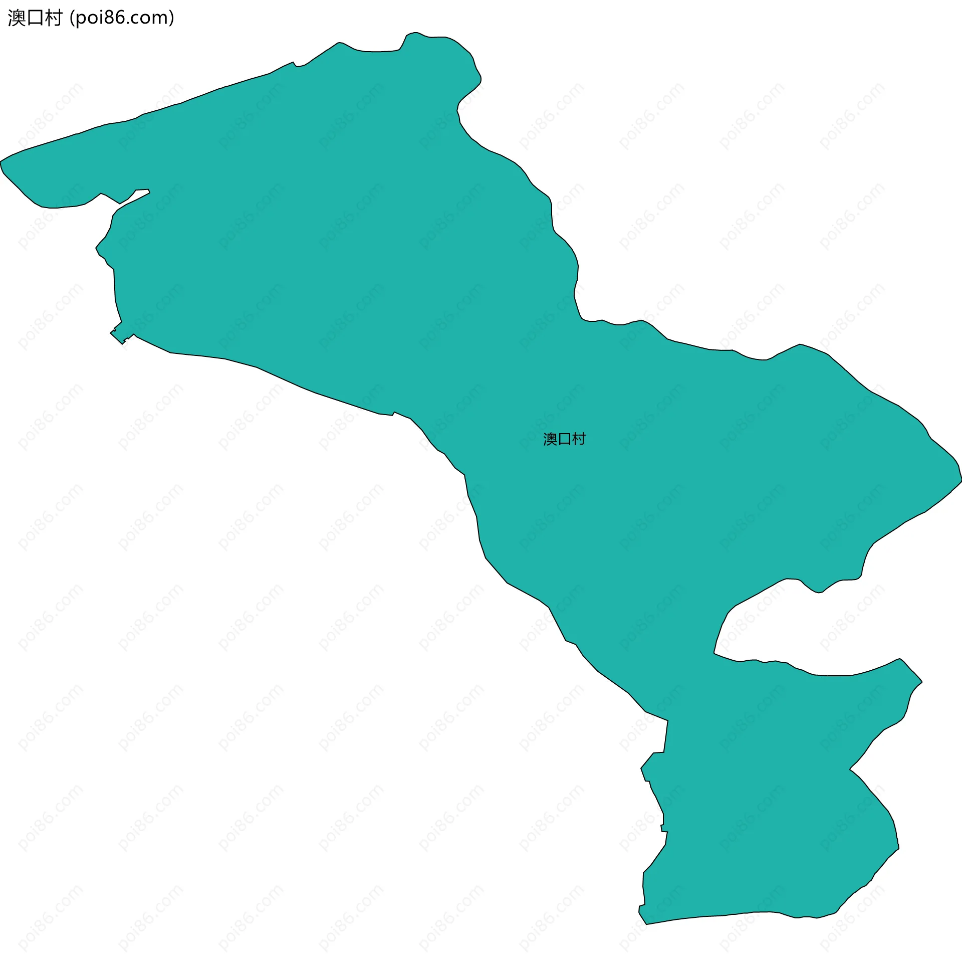 澳口村边界地图