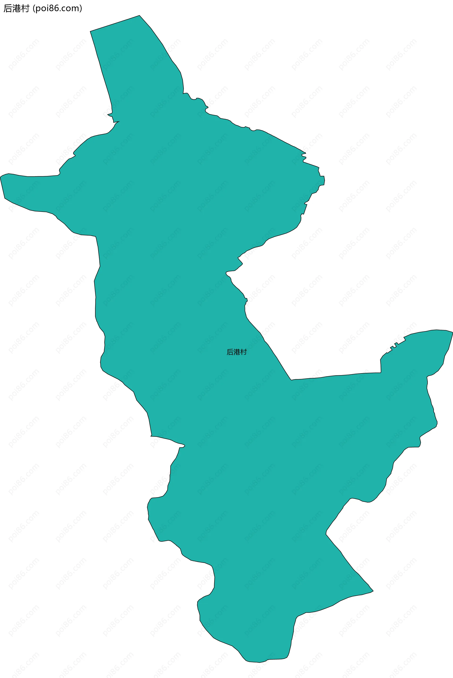 后港村边界地图