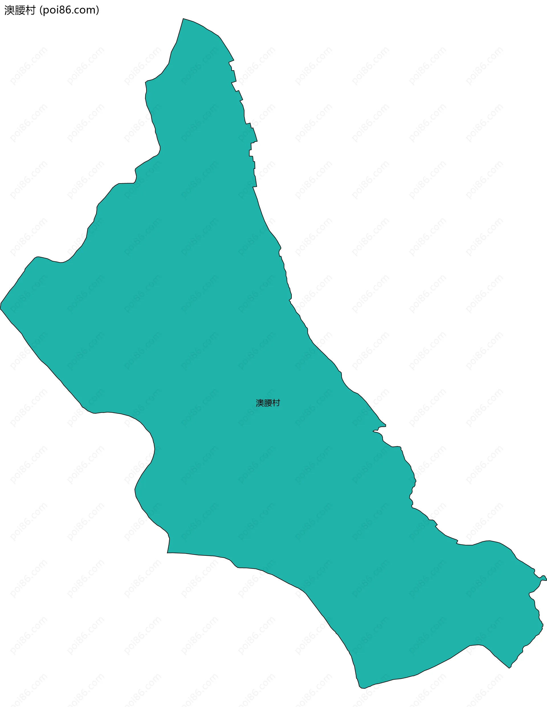 澳腰村边界地图