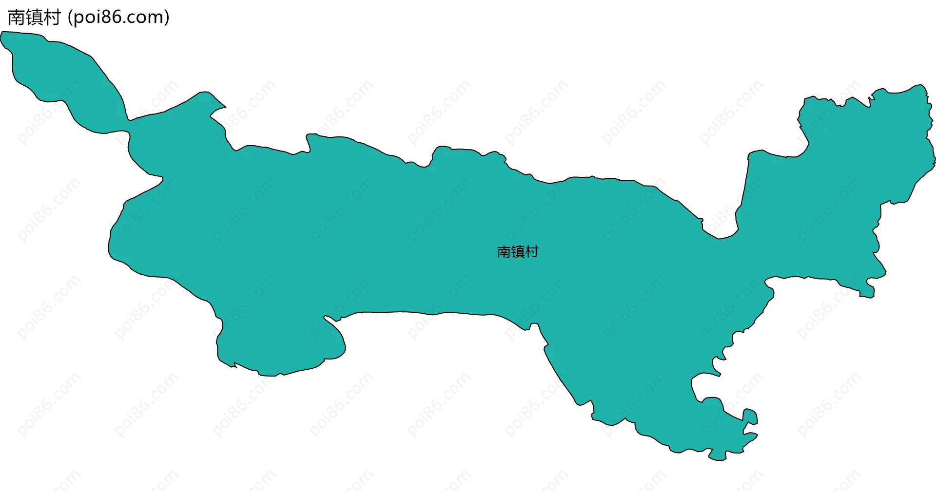 南镇村边界地图