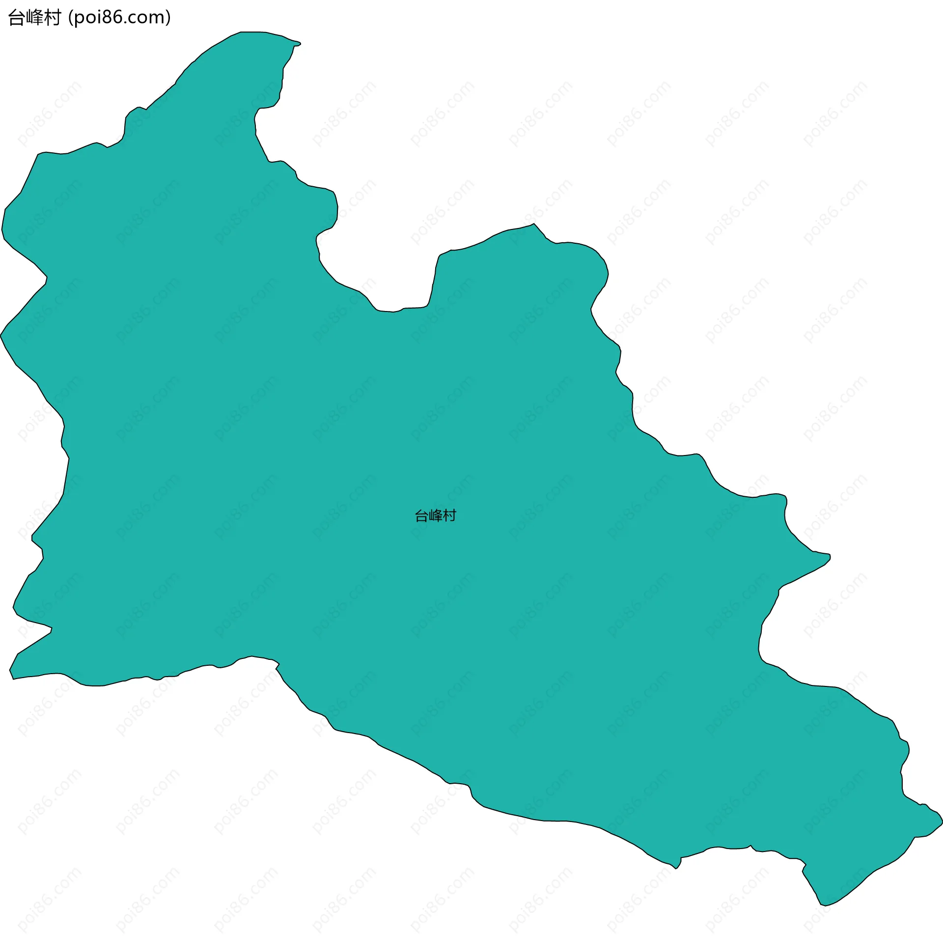 台峰村边界地图