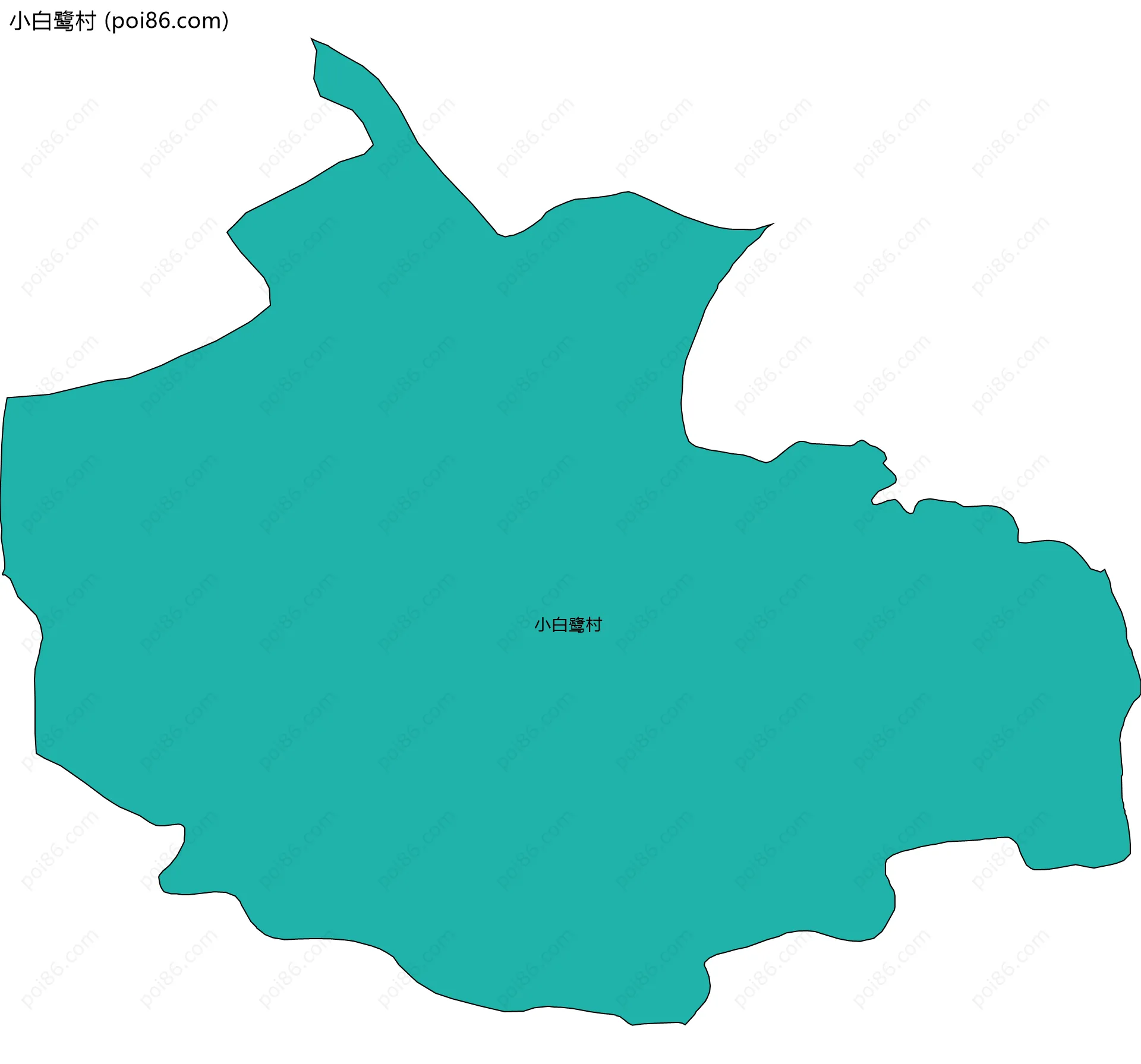 小白鹭村边界地图