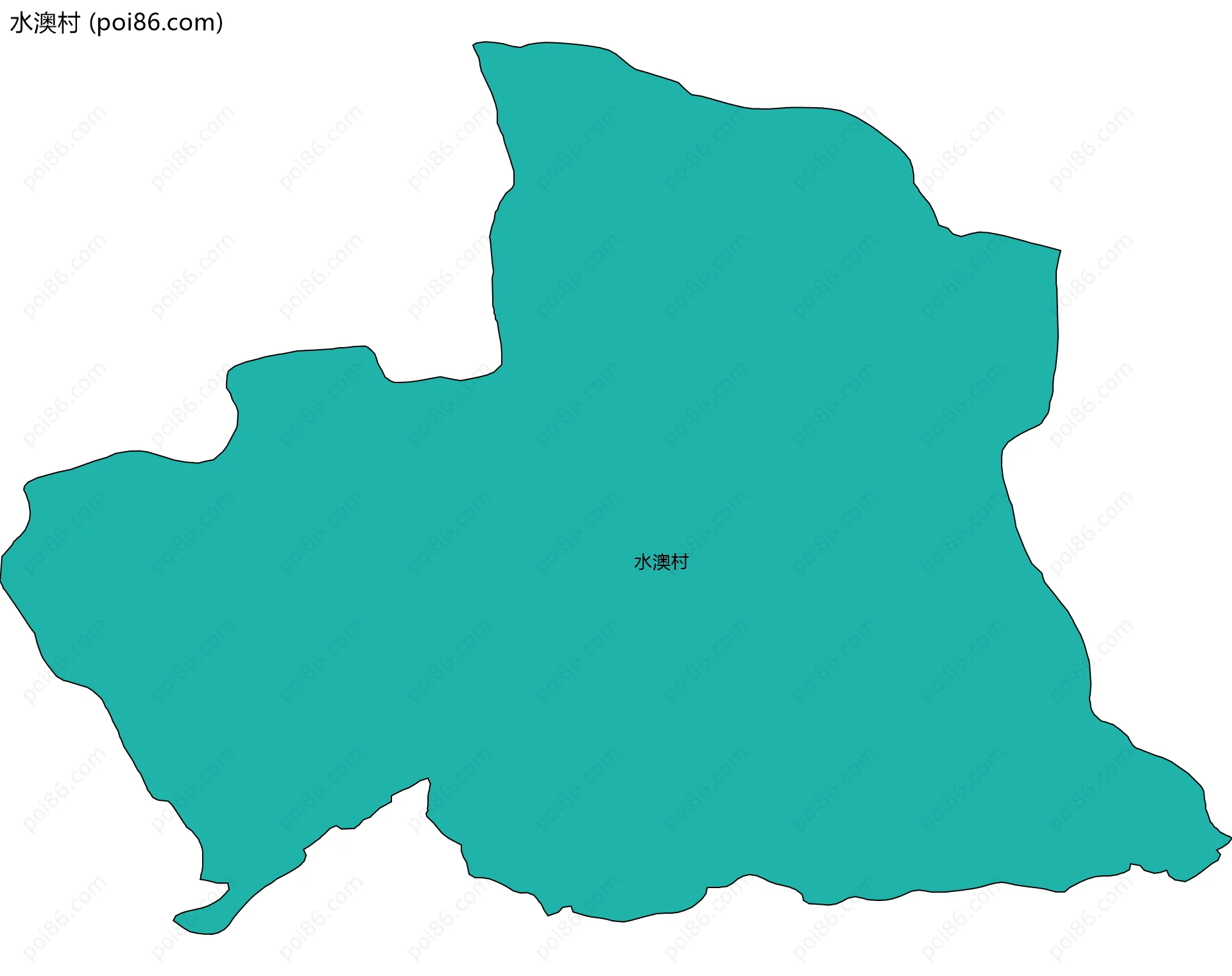 水澳村边界地图