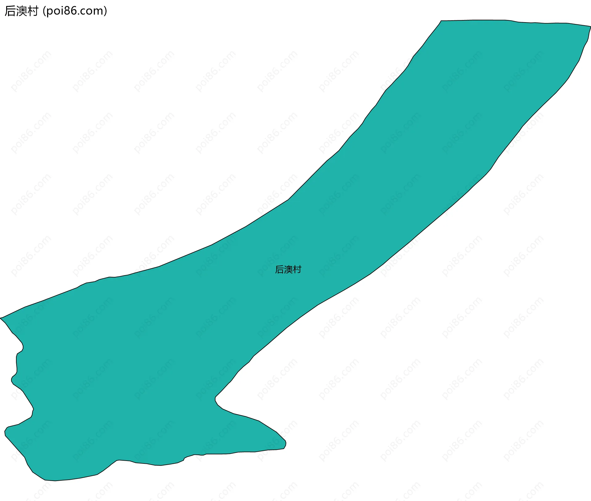 后澳村边界地图