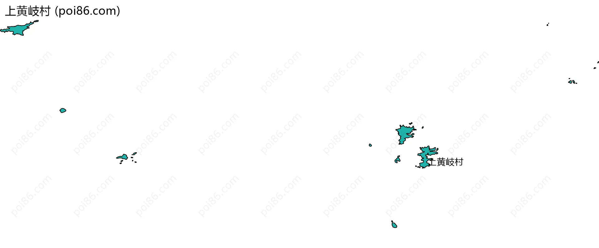 上黄岐村边界地图