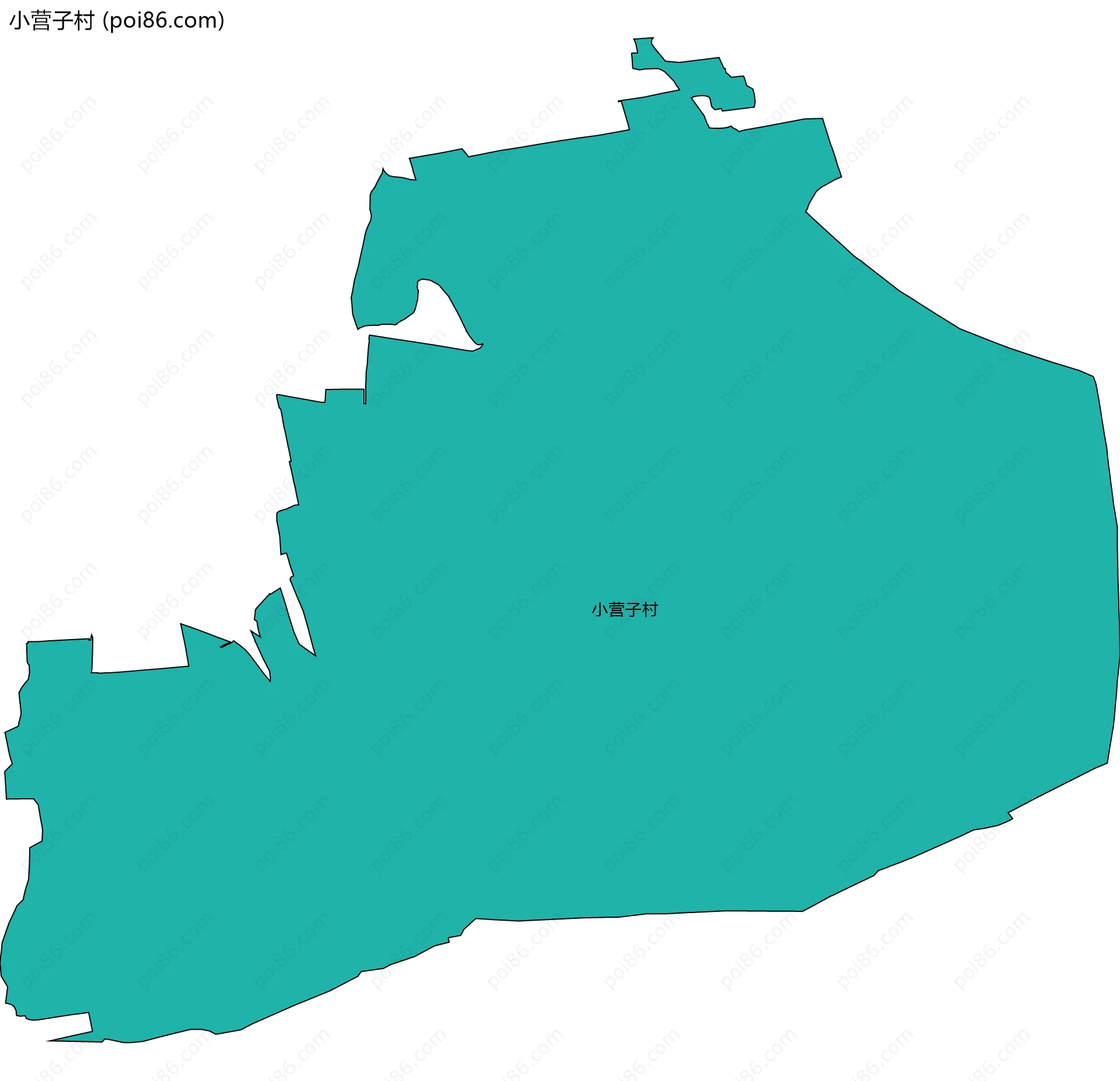 小营子村边界地图