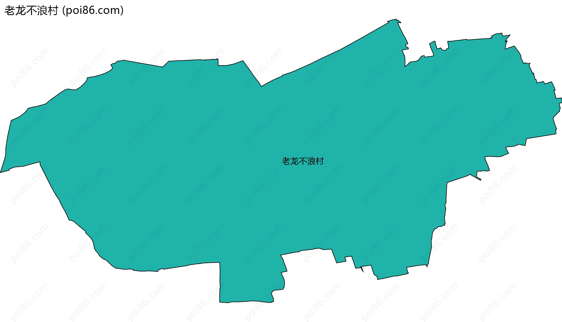 老龙不浪村边界地图