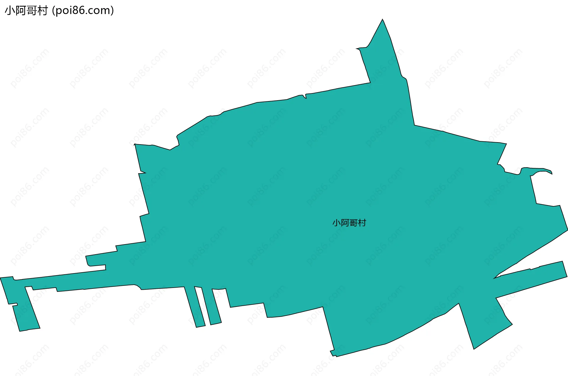 小阿哥村边界地图