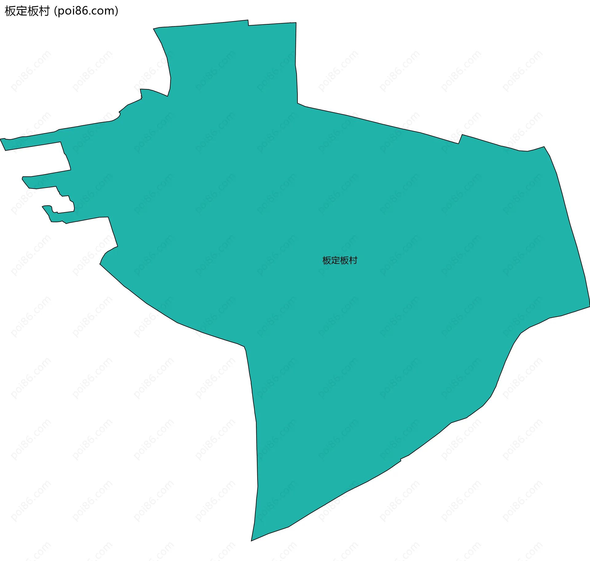 板定板村边界地图