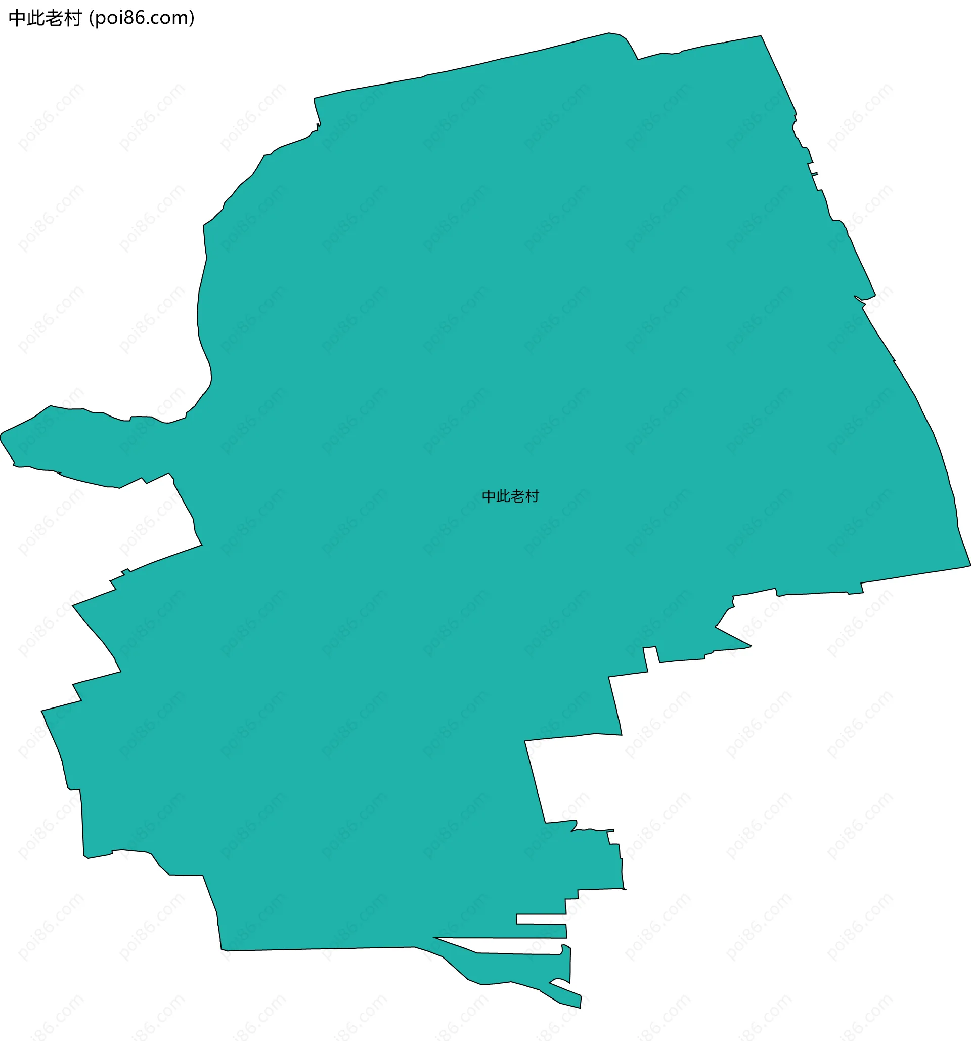 中此老村边界地图